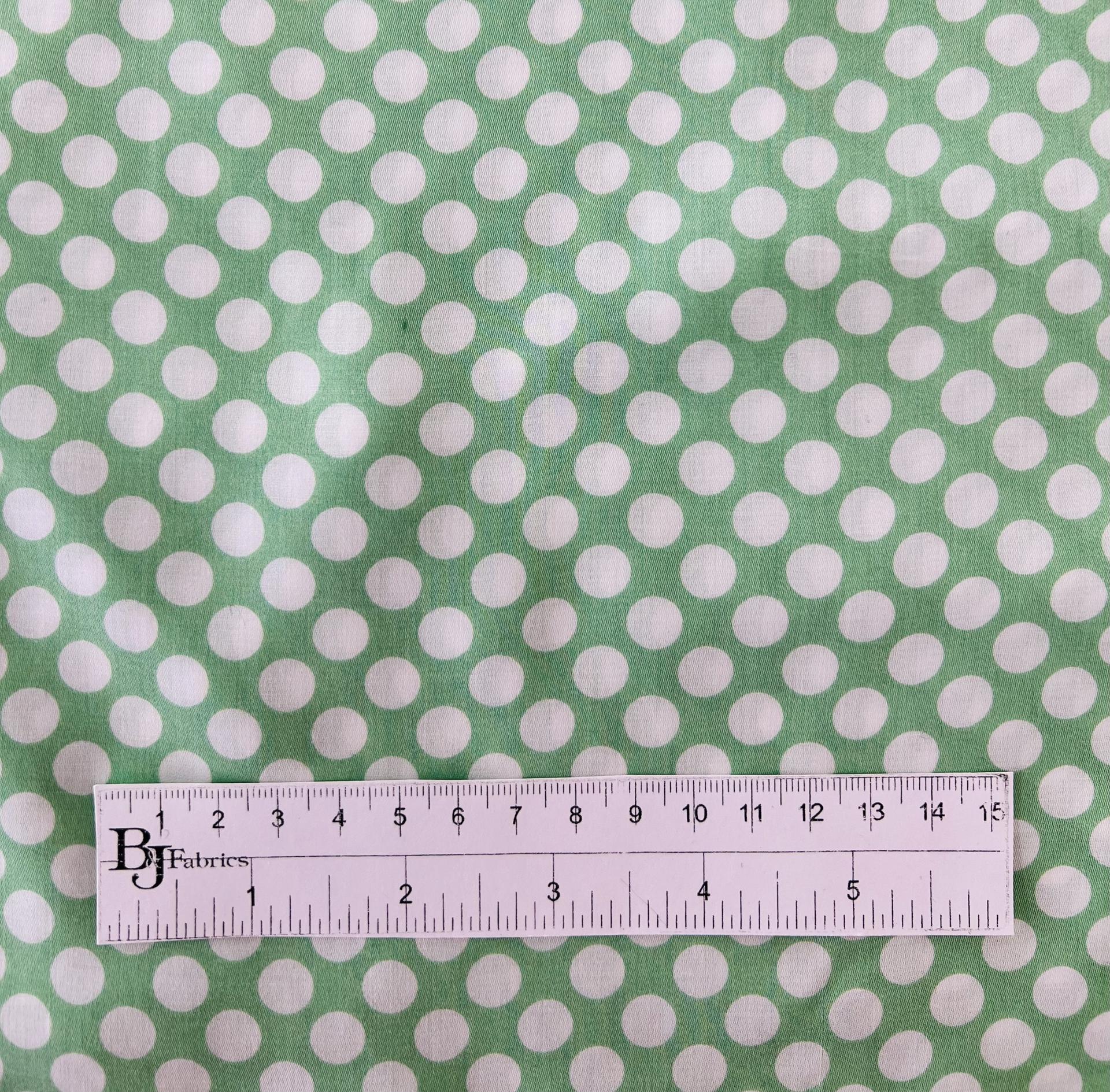 Printed Sateen In Mint & White