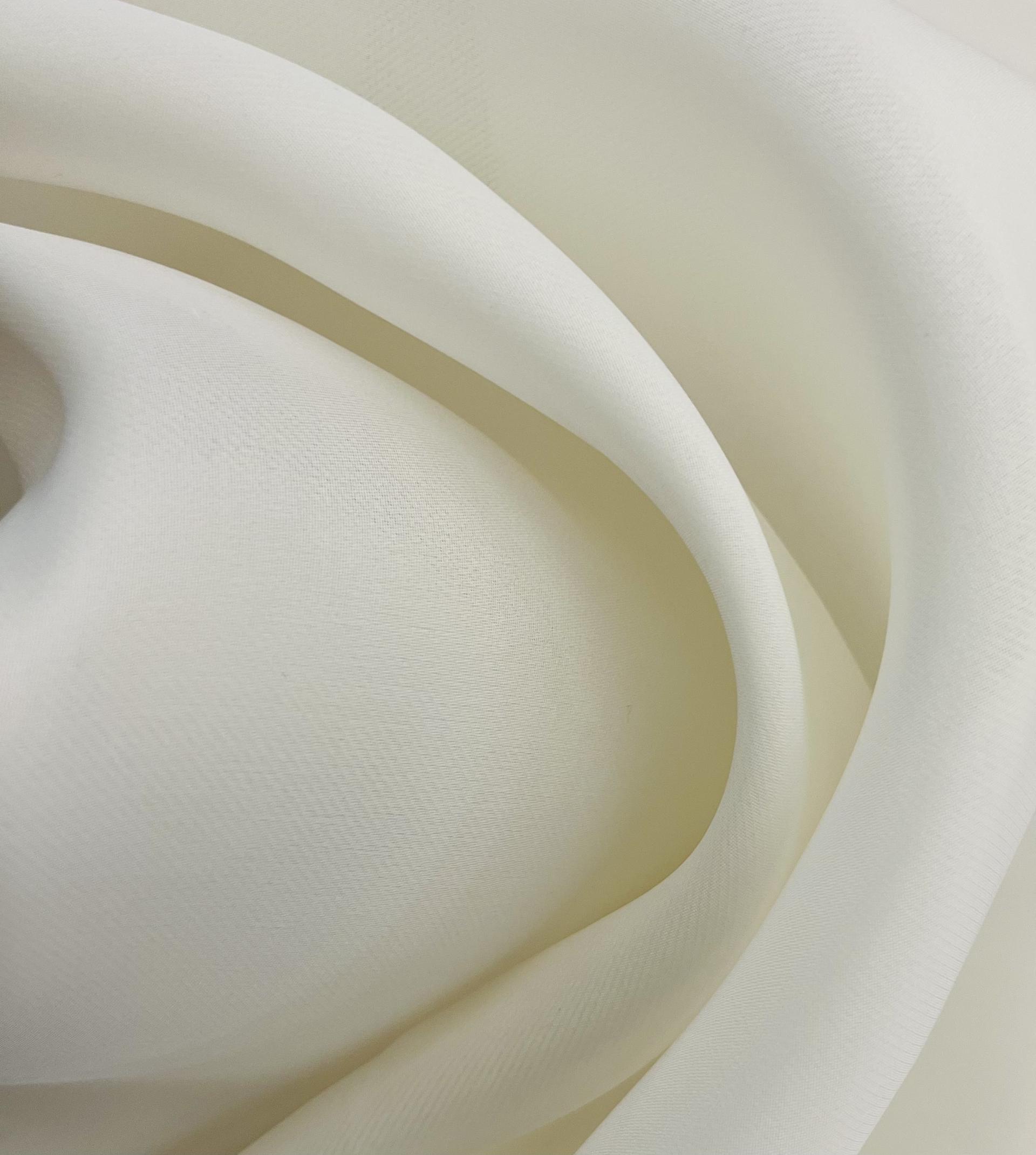 Pure Silk Gazar in Diamond White