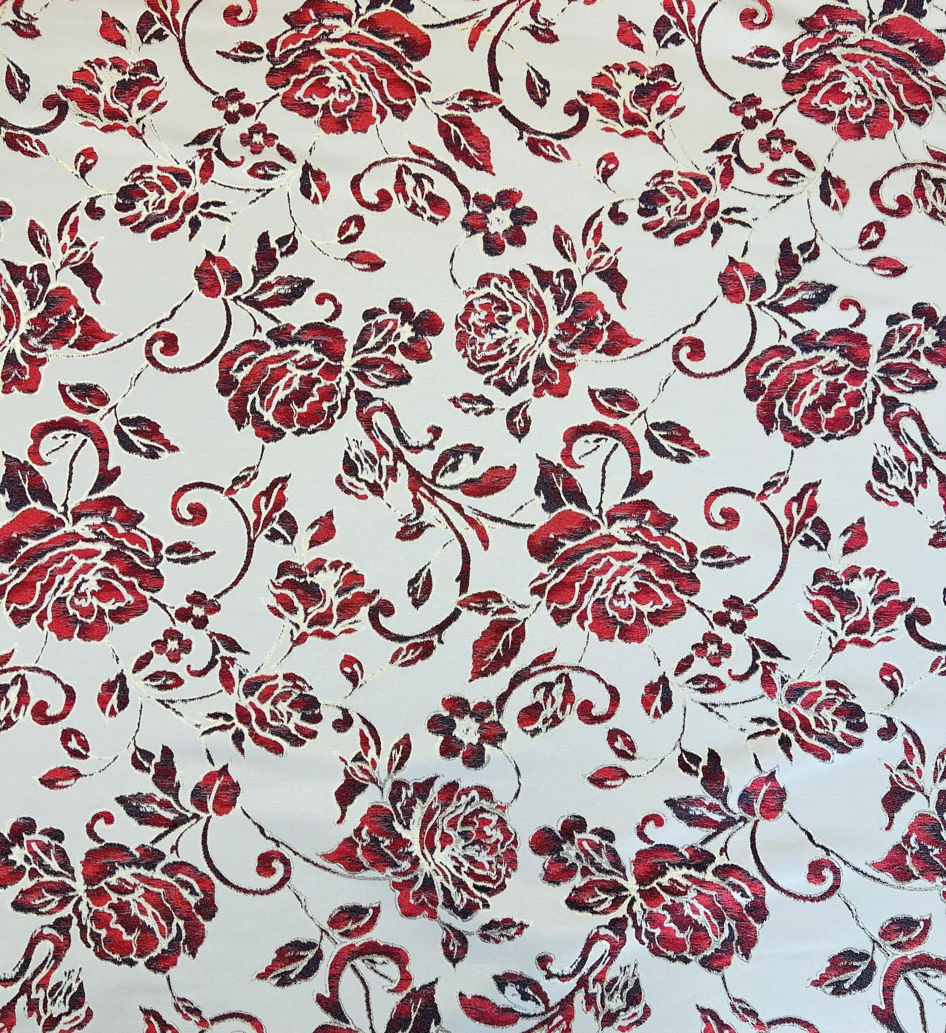 Metallic Large Floral Brocade