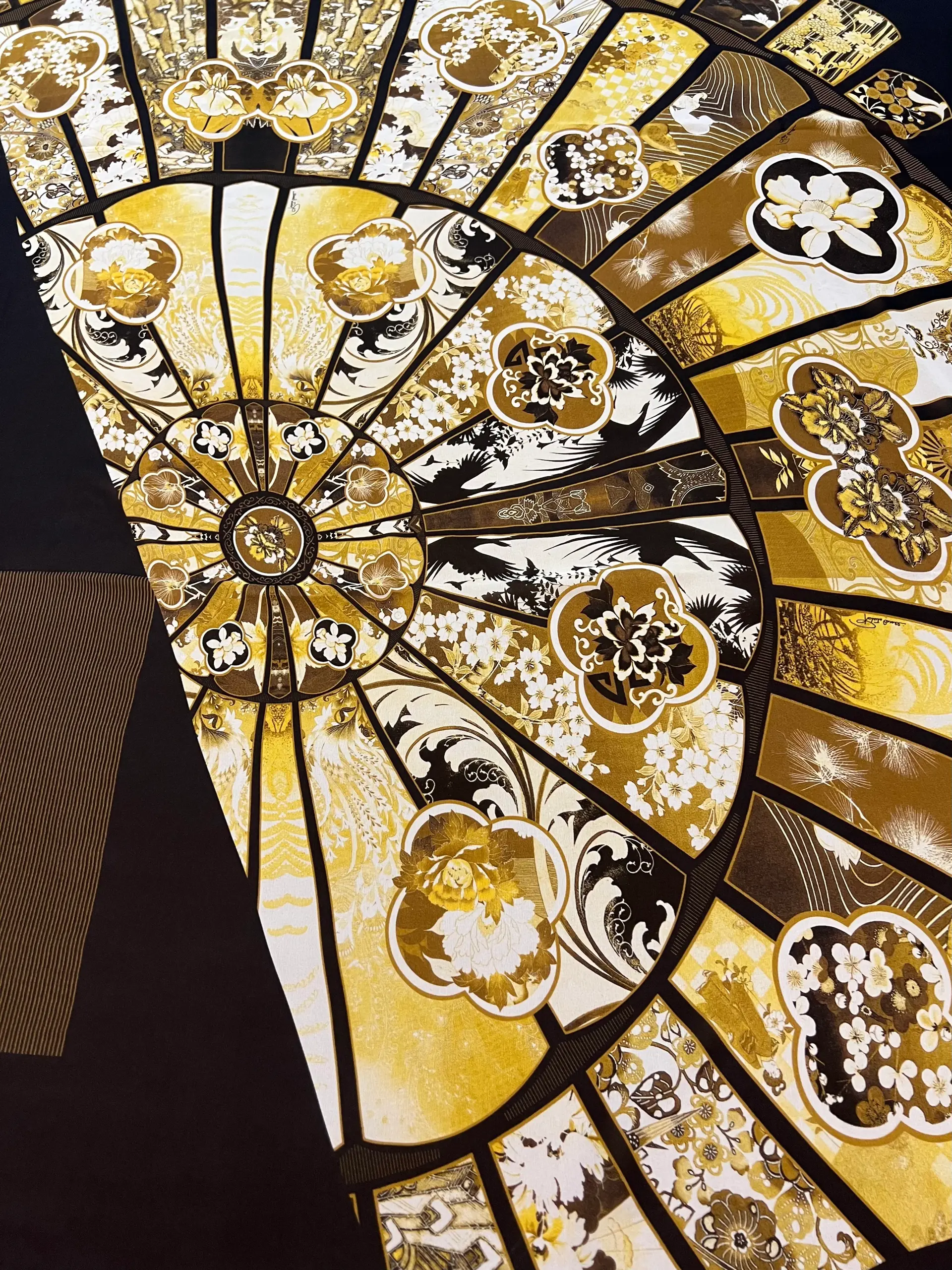 Printed Silk Chiffon Panel