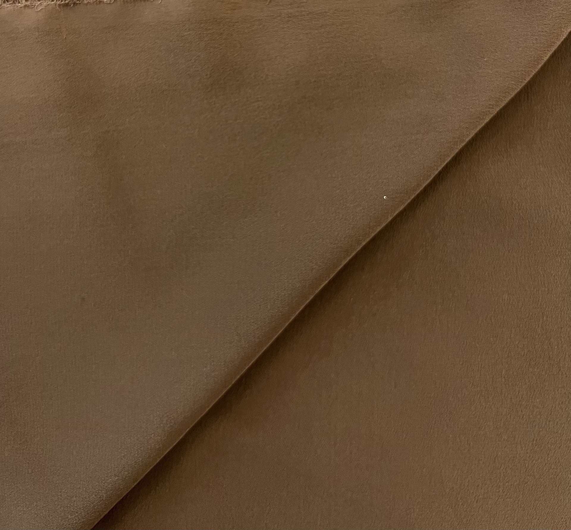 Stretch Silk Crepe de Chine in Wheat