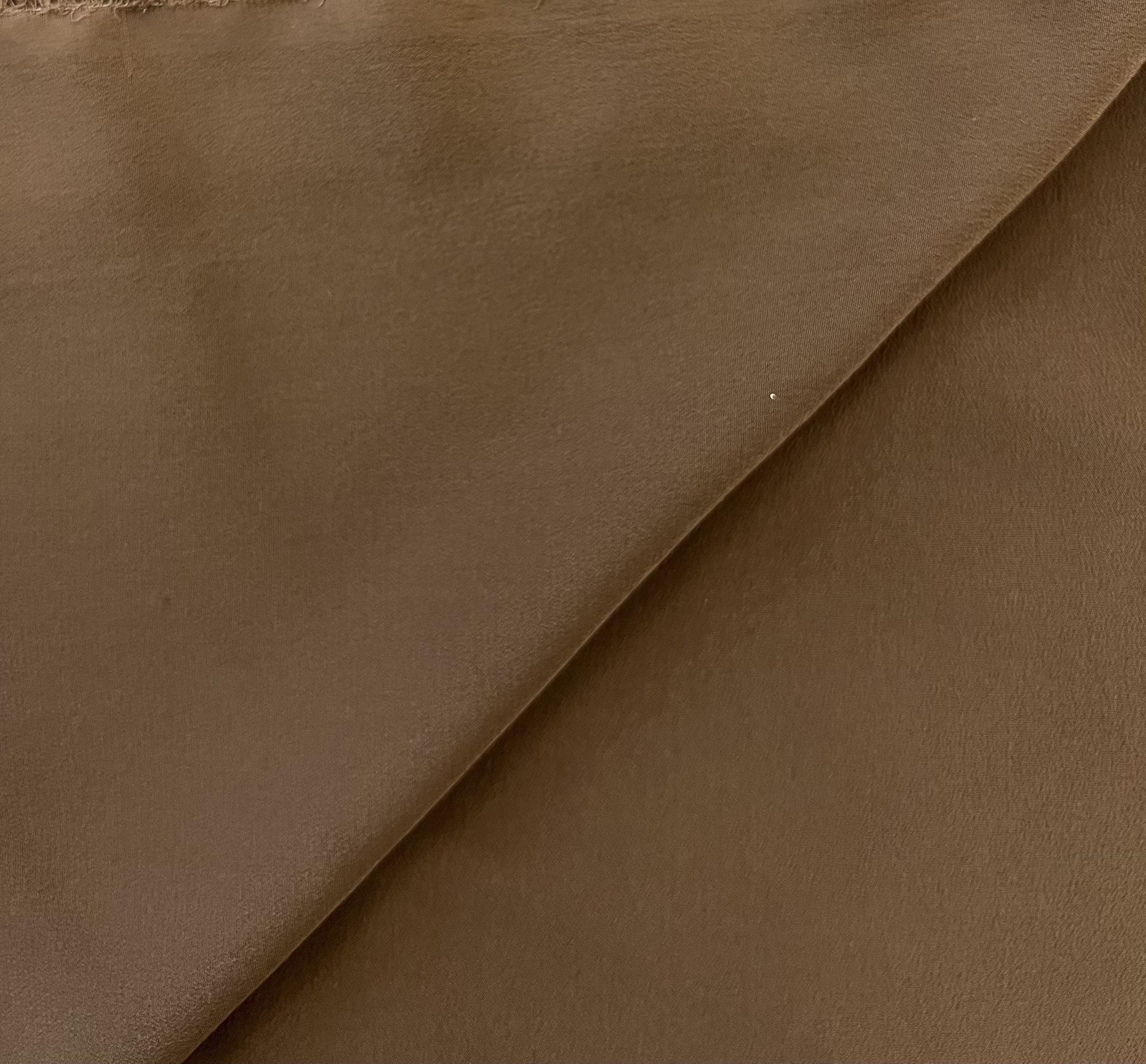 Stretch Silk Crepe de Chine in Wheat