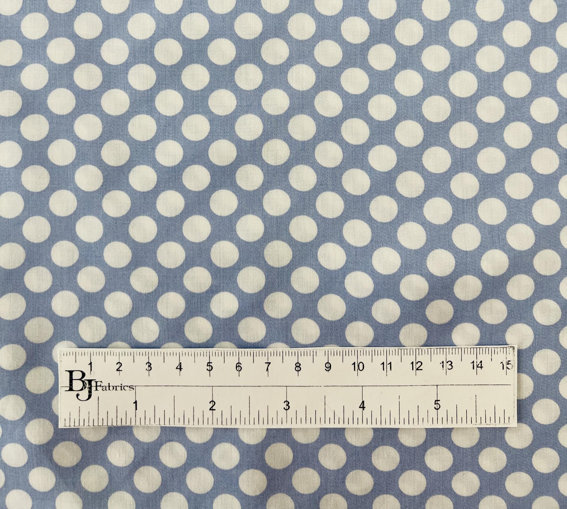 Printed Sateen In Blue & White
