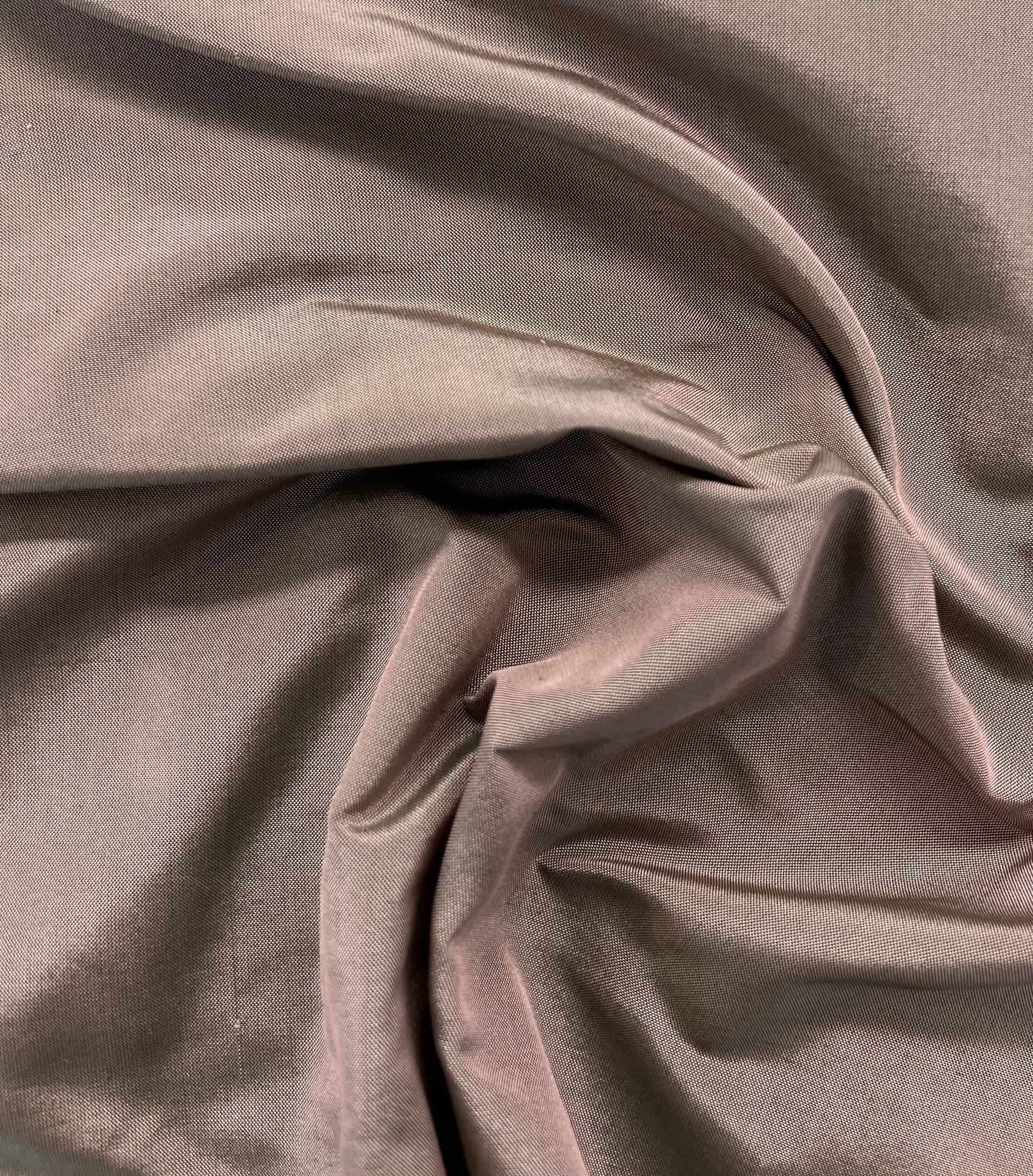 Iridescent Silk Taffeta in Jade/Pink