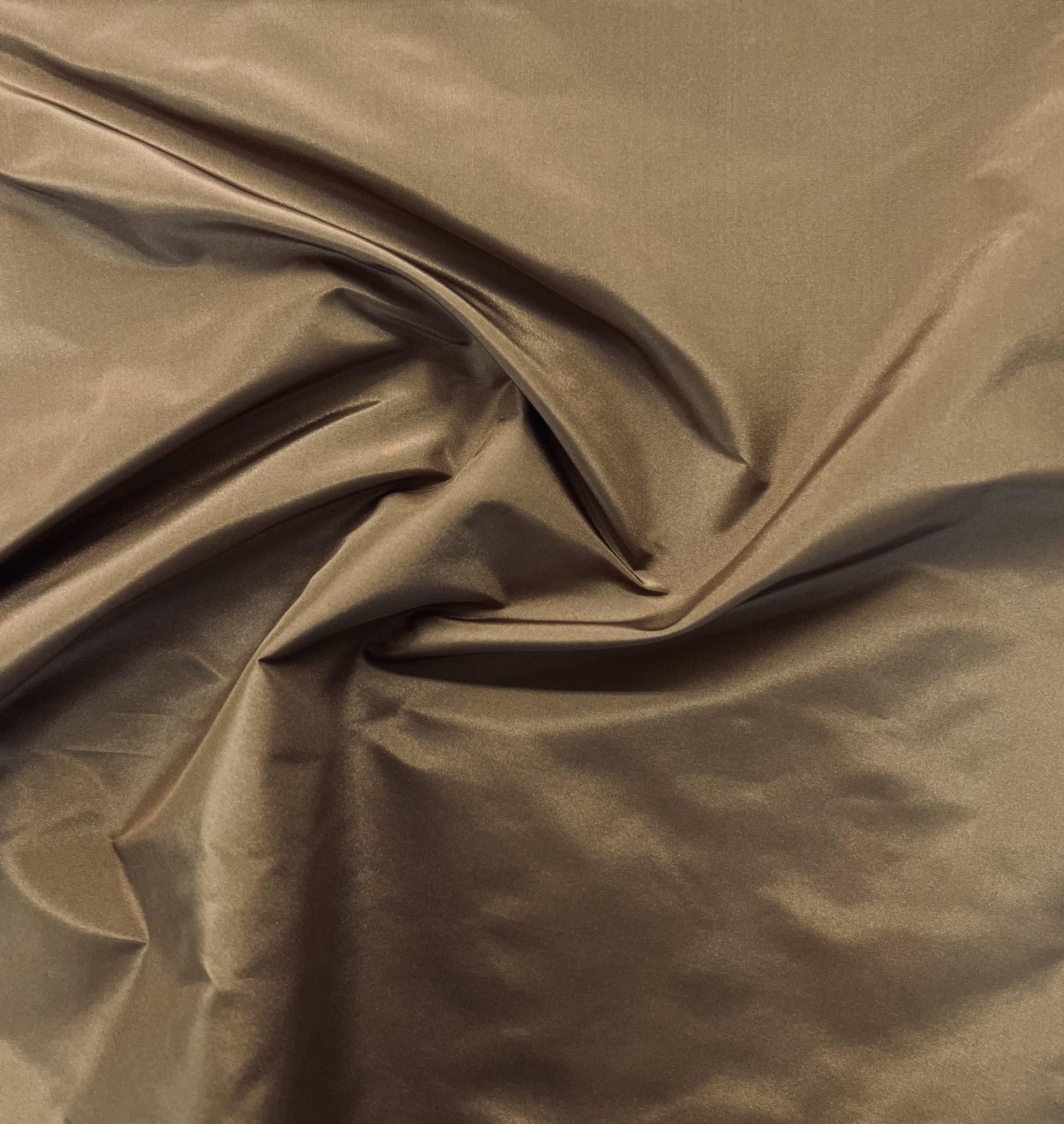 Pure Silk Taffeta in Toast