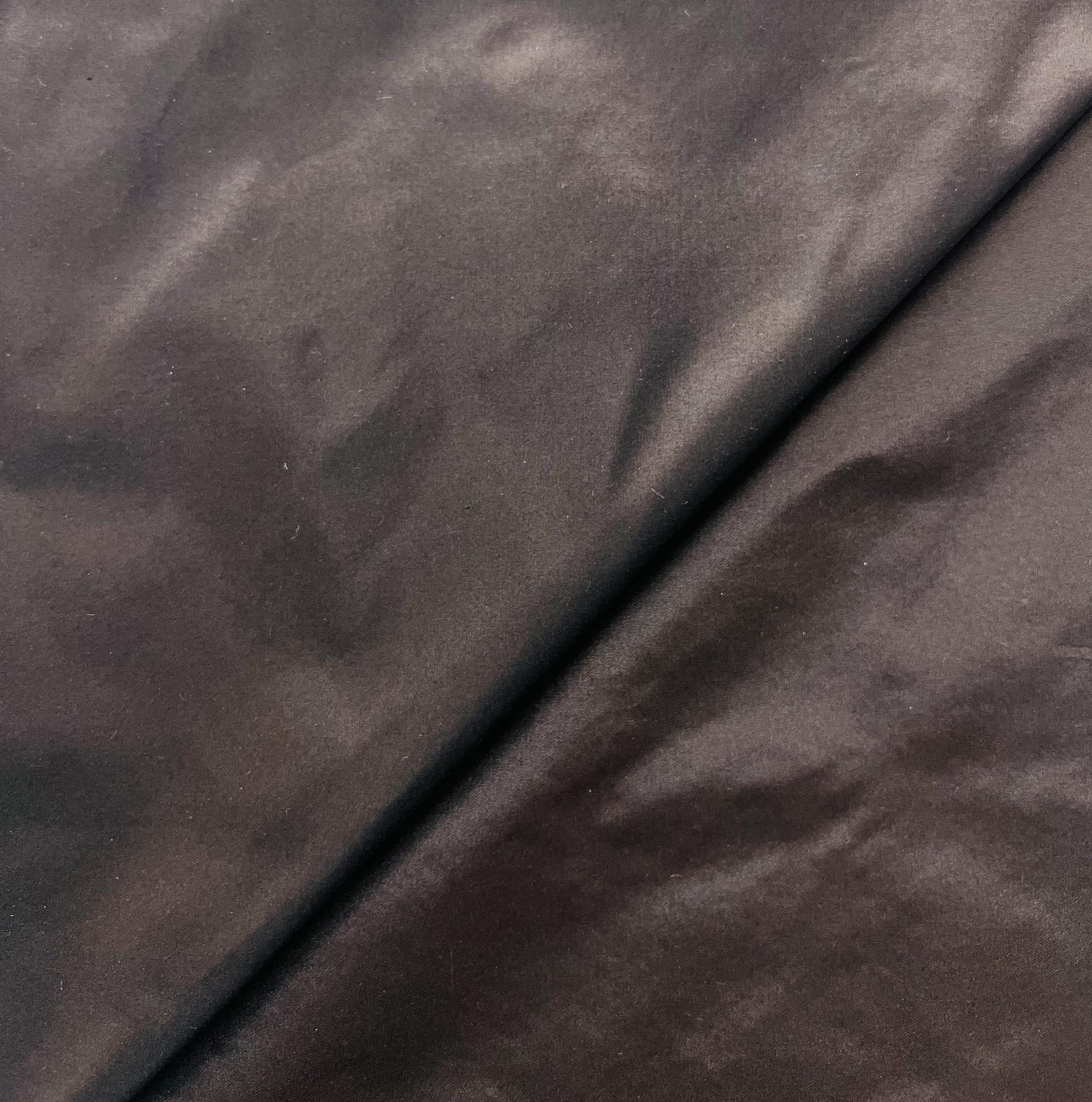 Made in Italy Pure Silk Taffeta in Brown
