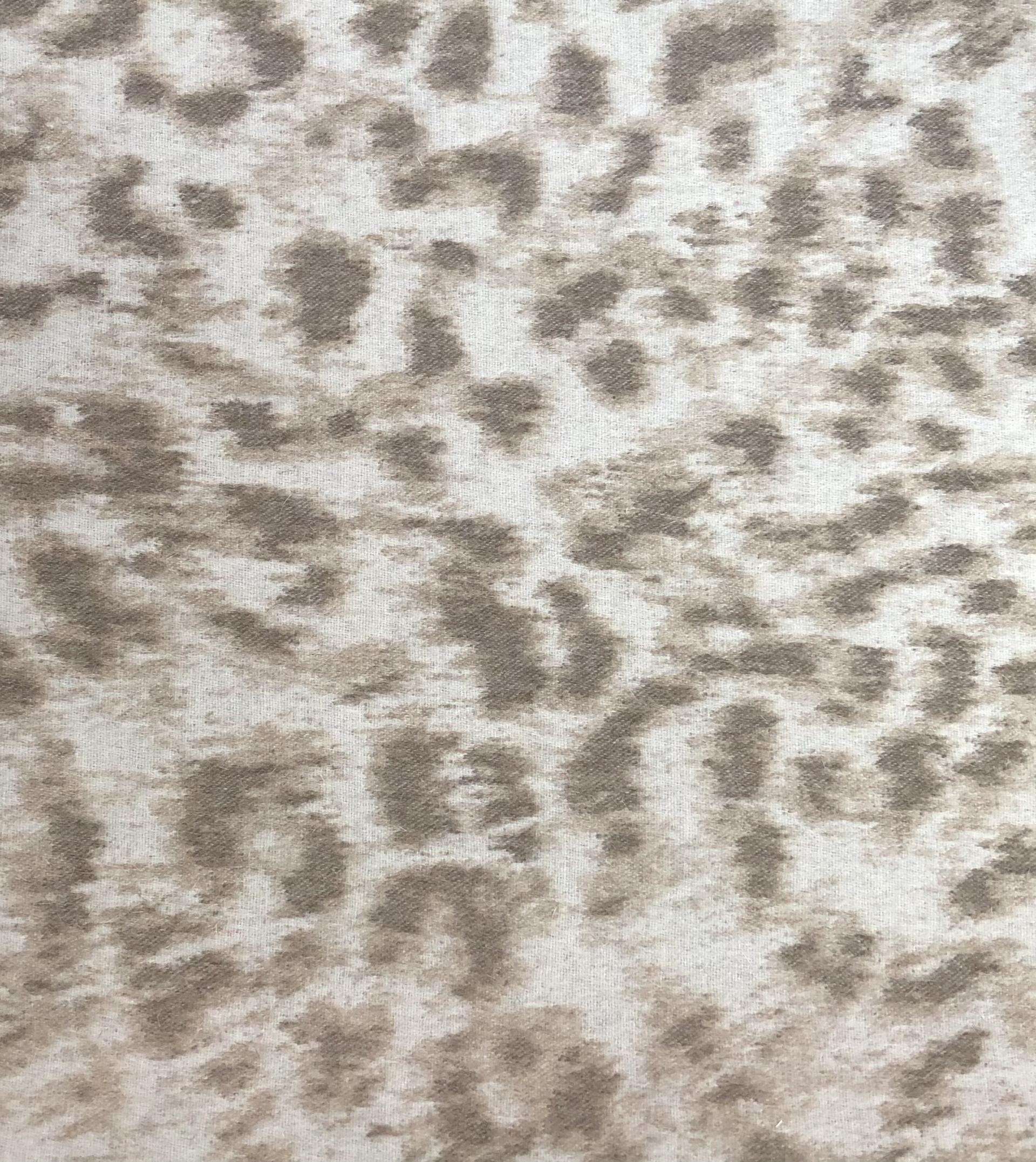 Italian Cashmere Wool Alpaca Coating Print
