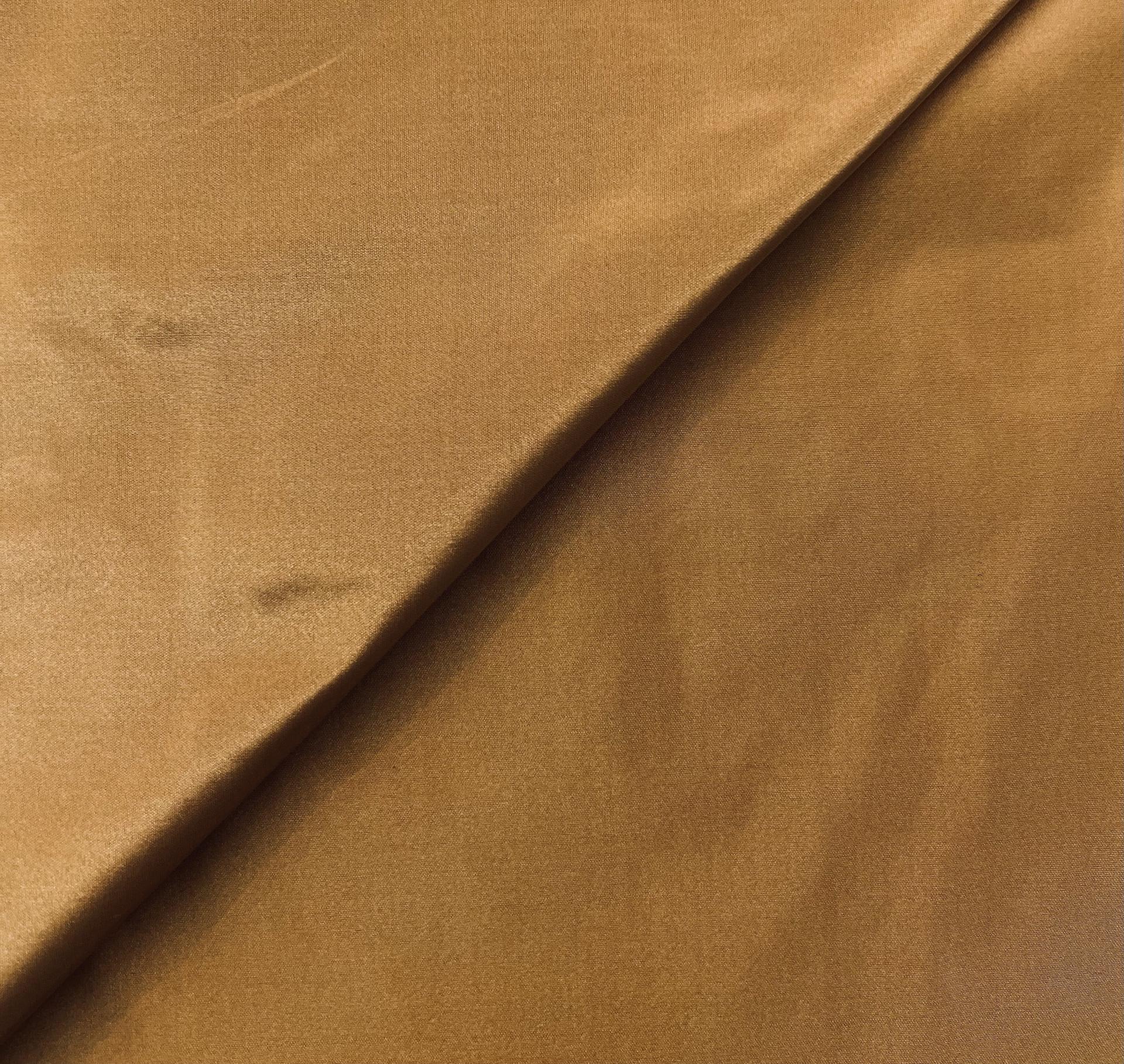 Iridescent Silk Taffeta in Gold/Brown