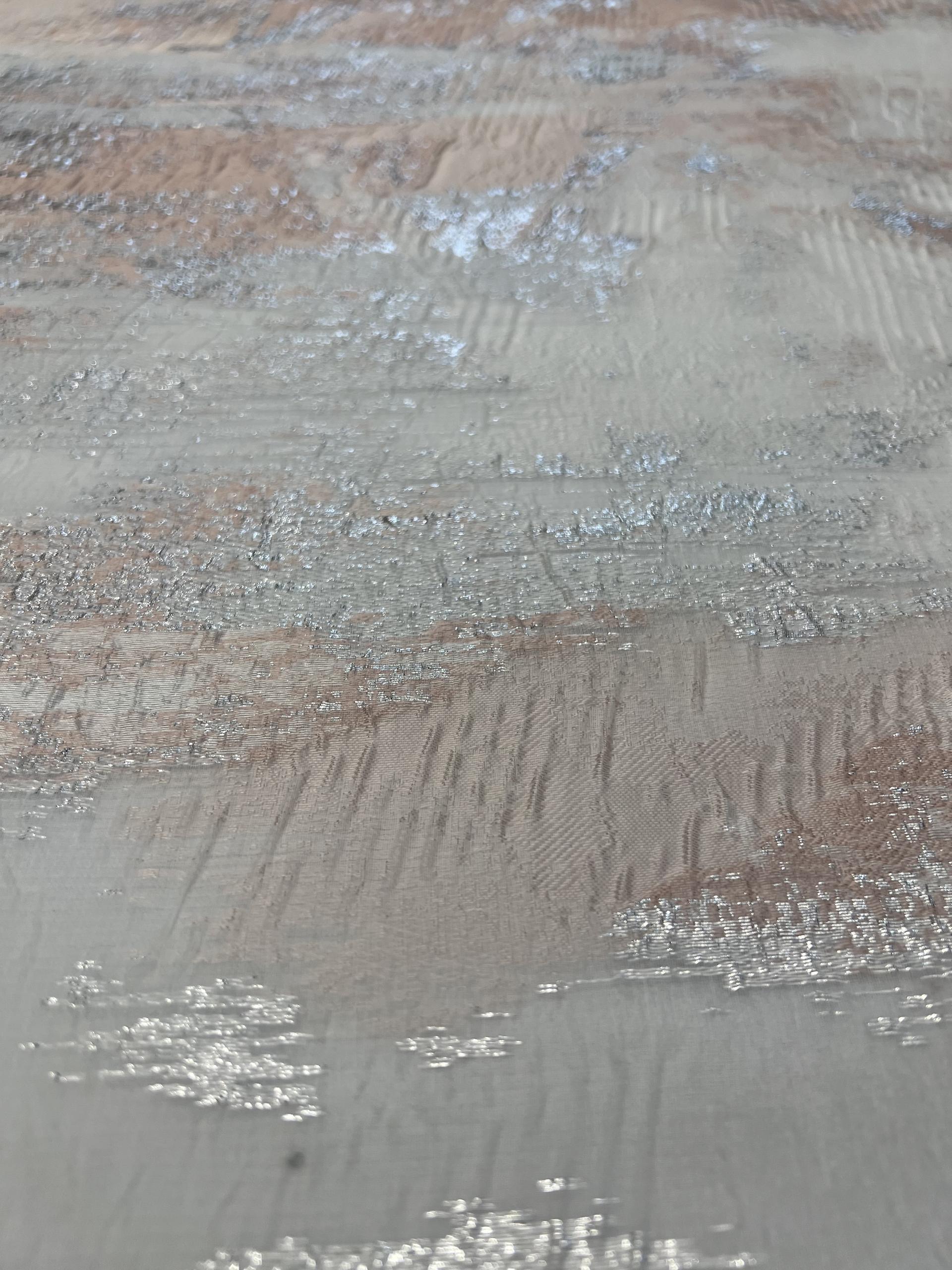 Silk & Lurex Fil Coupe Organza