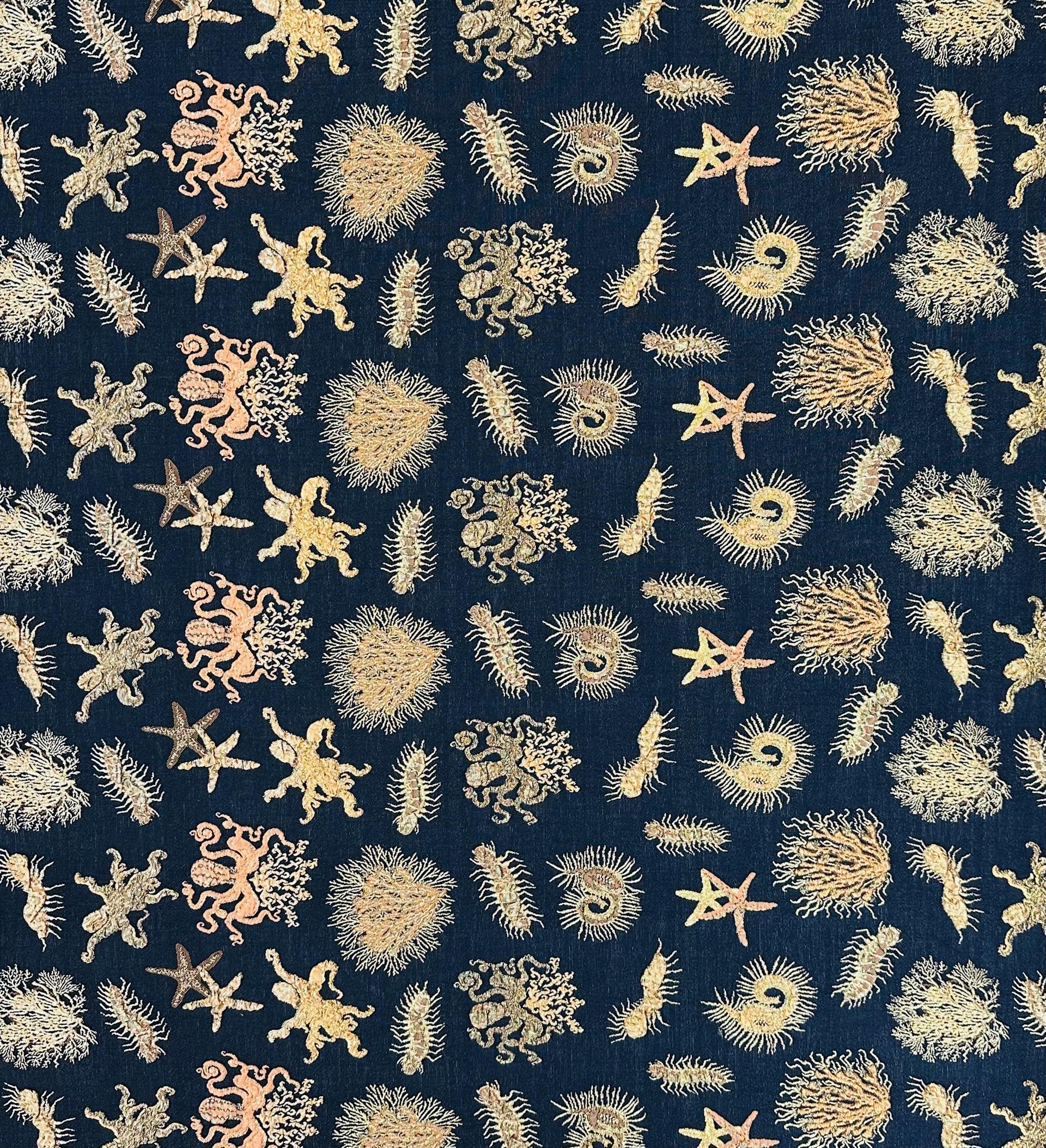 Two Way Stretch Metallic Brocade