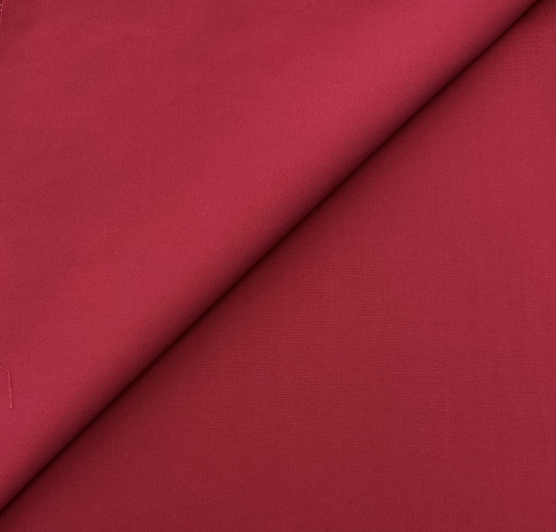 Sustainable Cotton Poplin in Scarlet