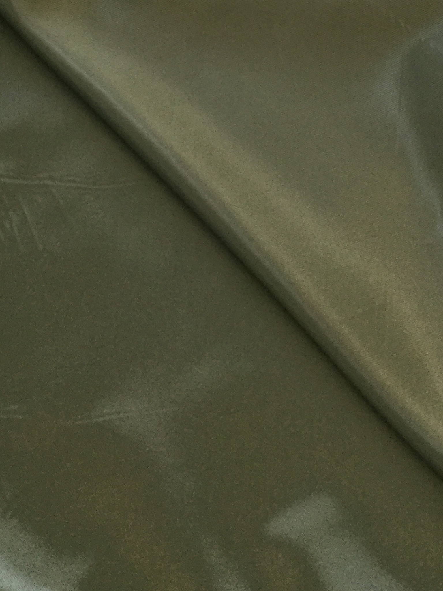 Iridescent Rayon Blend Twill Lining in Olive