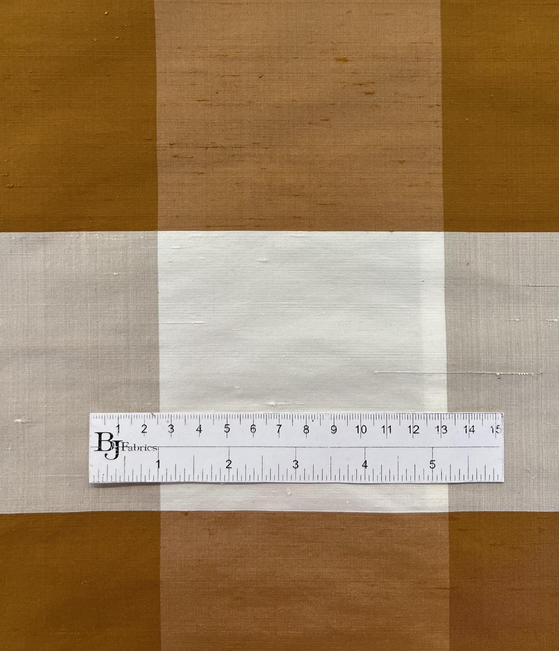 Pure Silk Shantung Gingham