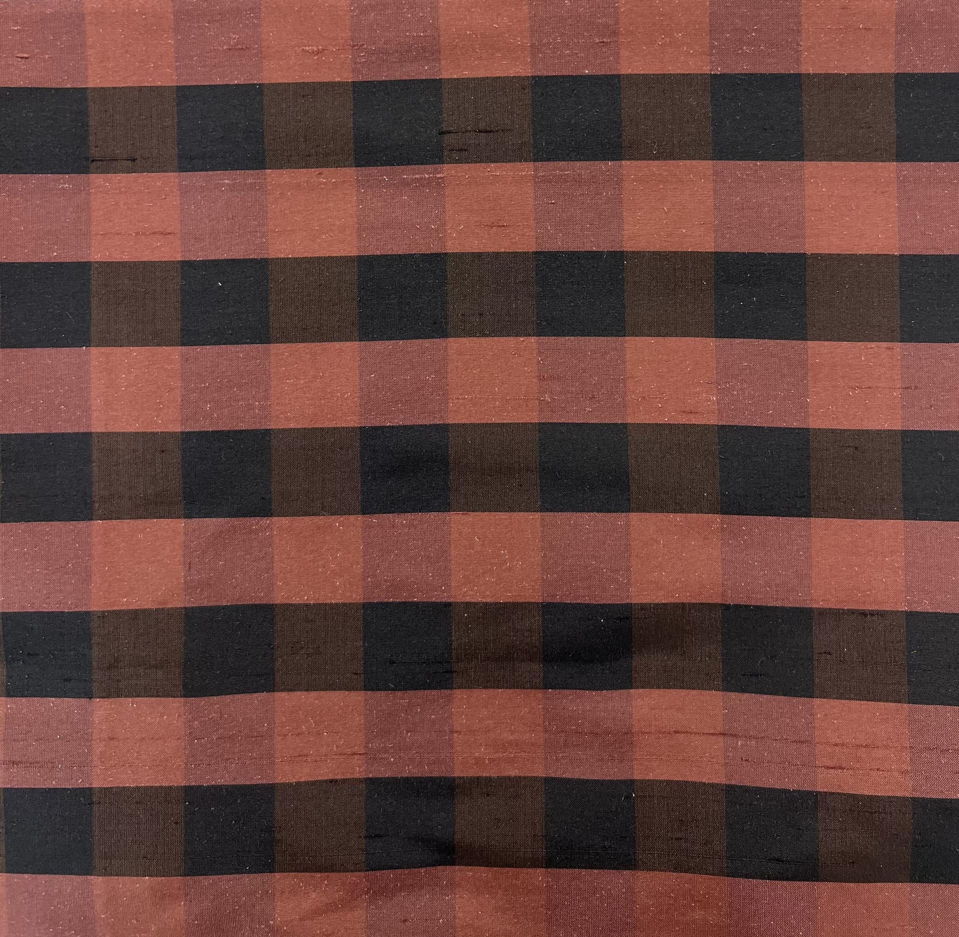 Pure Silk Shantung Gingham