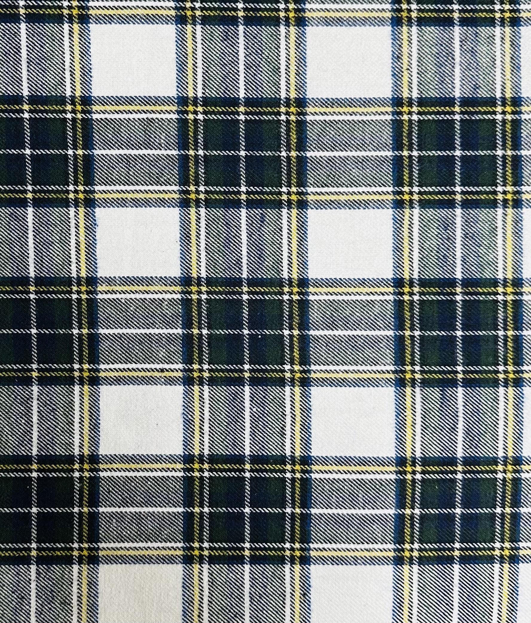 100% Cotton Flannel Plaid