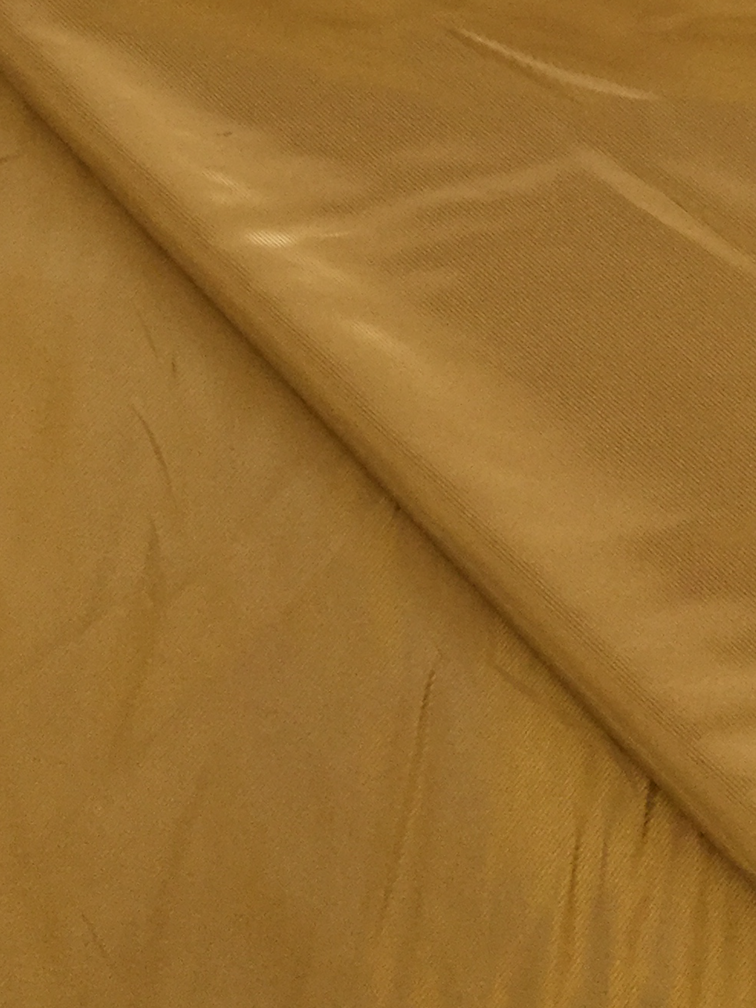 Iridescent Rayon Blend Twill Lining in Mustard