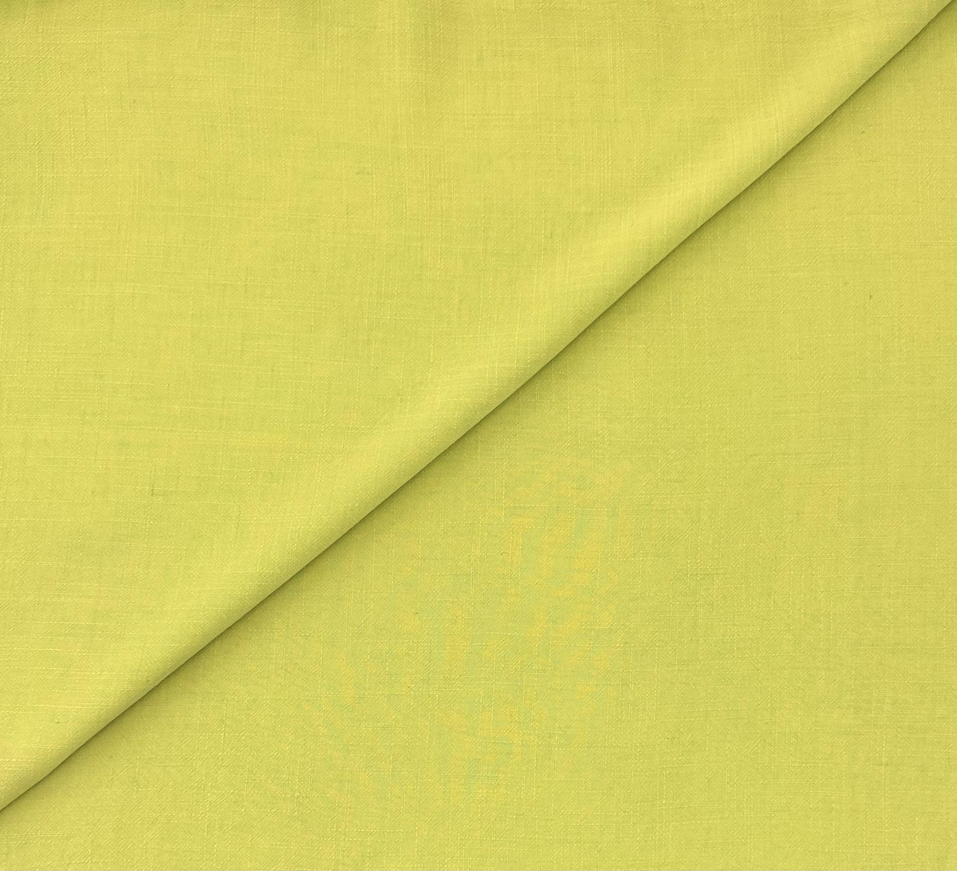Viscose Linen Blend Light Noil in Lemon