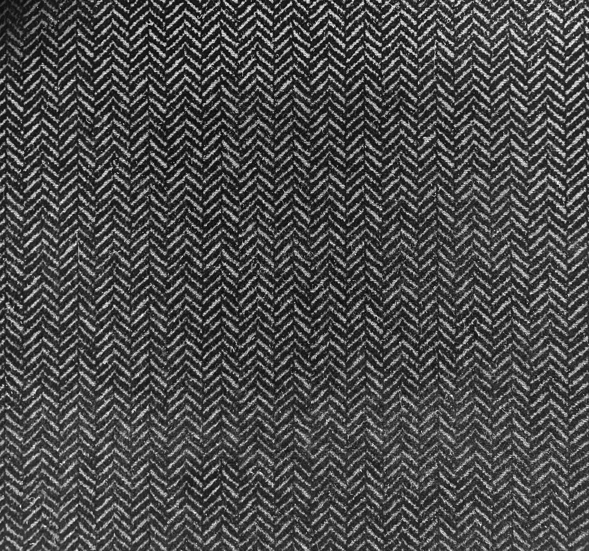 Italian Couture Flocked Silk and Wool In Black