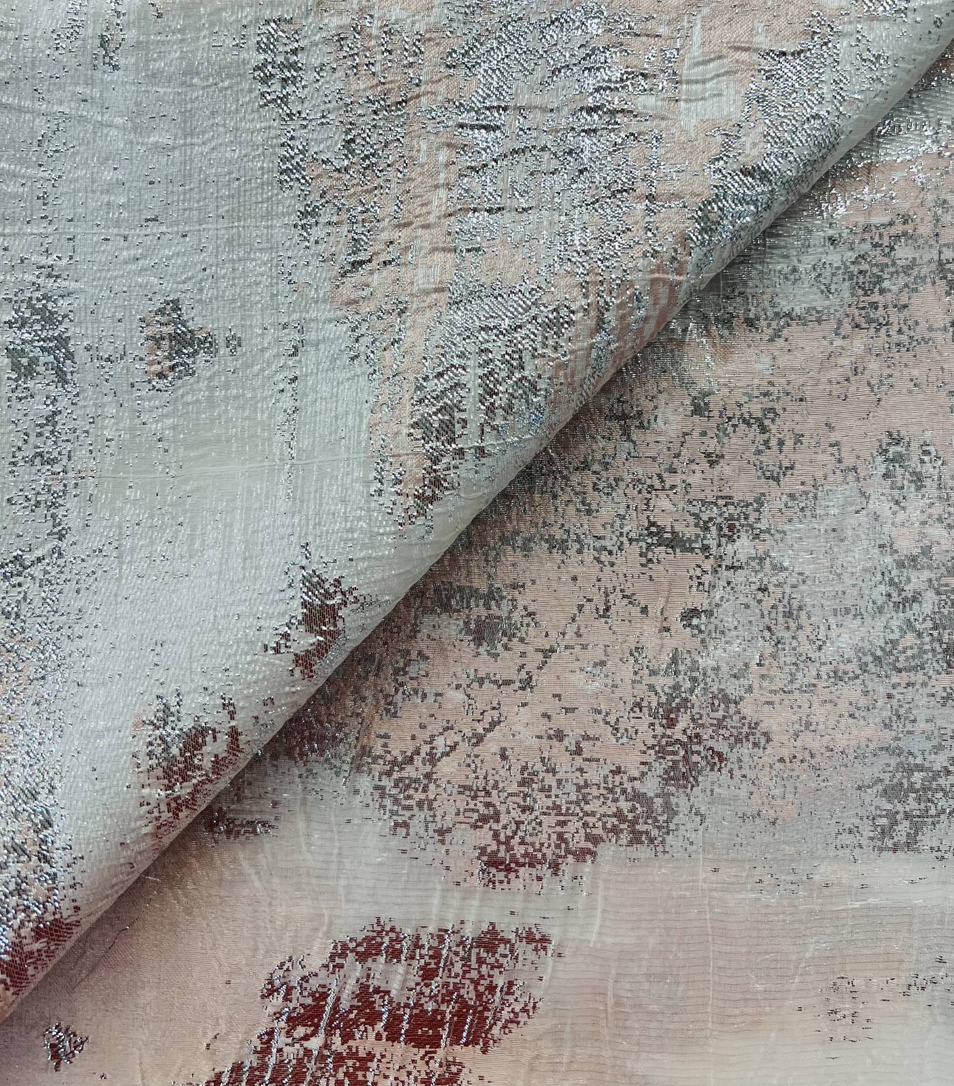 Silk & Lurex Fil Coupe Organza