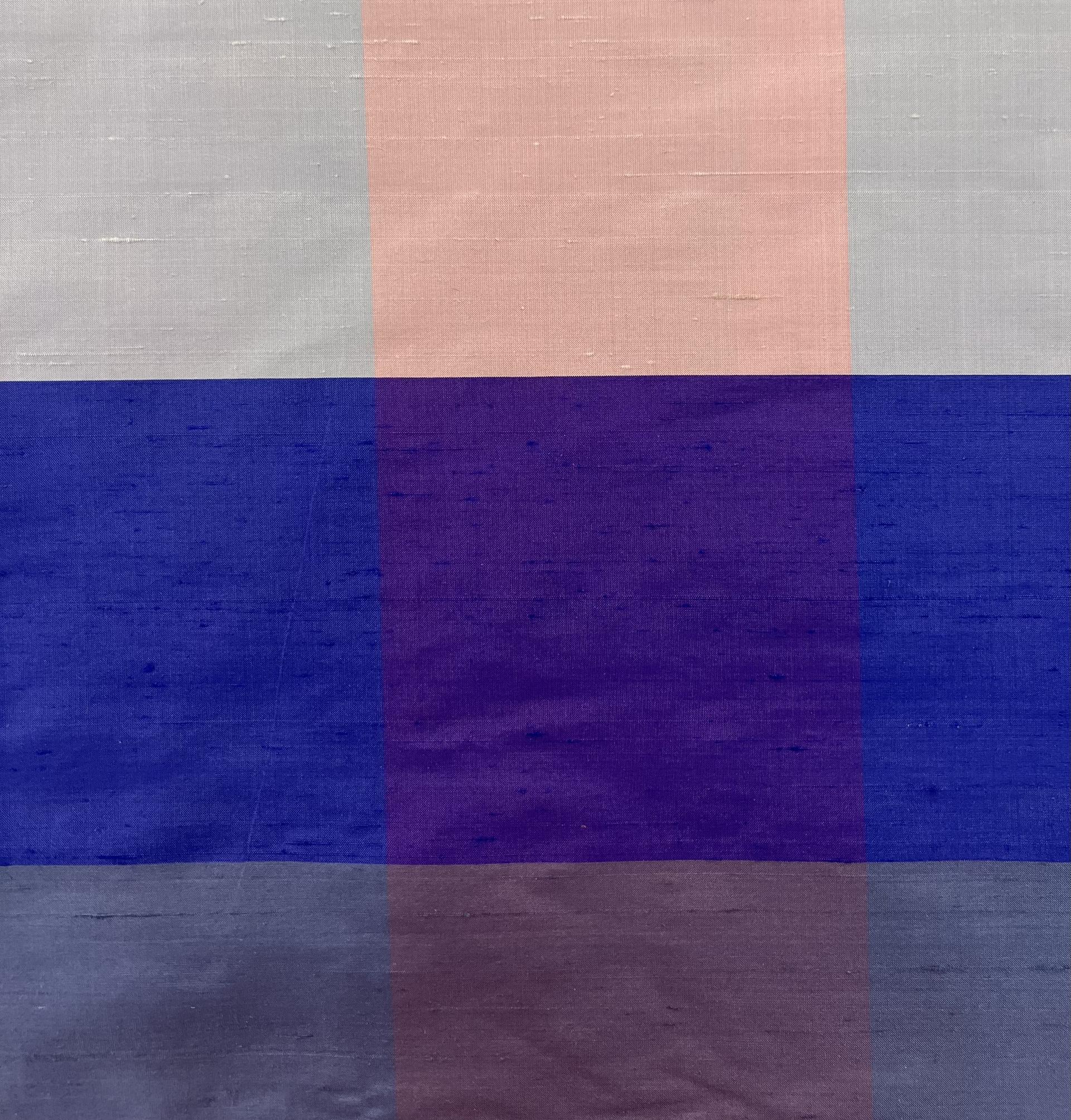 Pure Silk Shantung Gingham