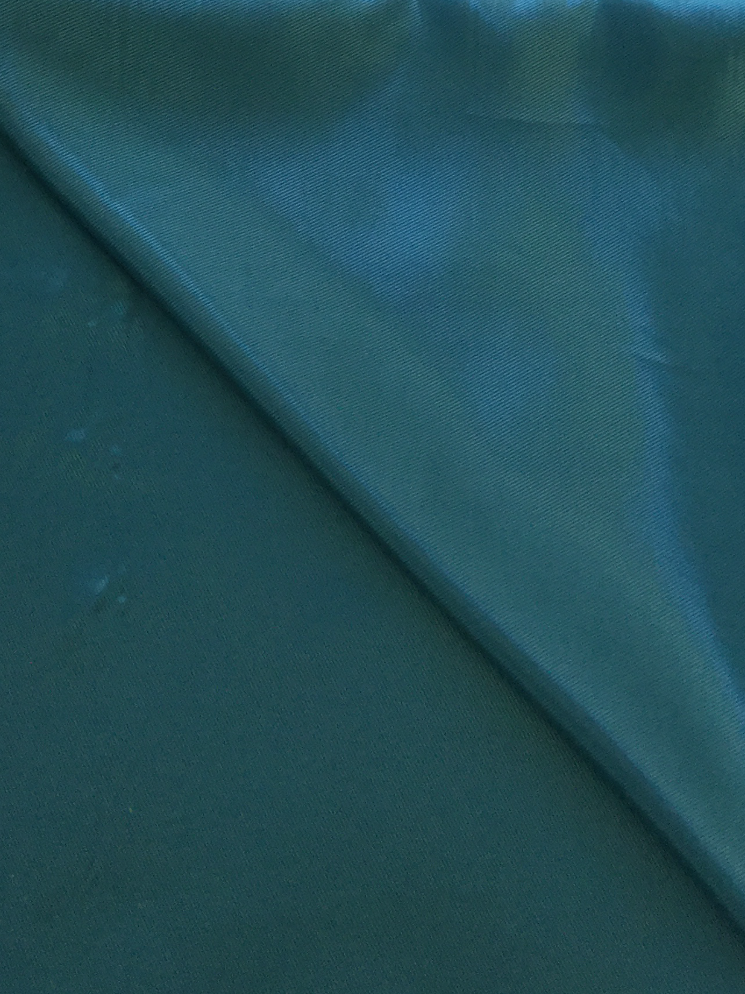 Iridescent Rayon Blend Twill Lining in Teal