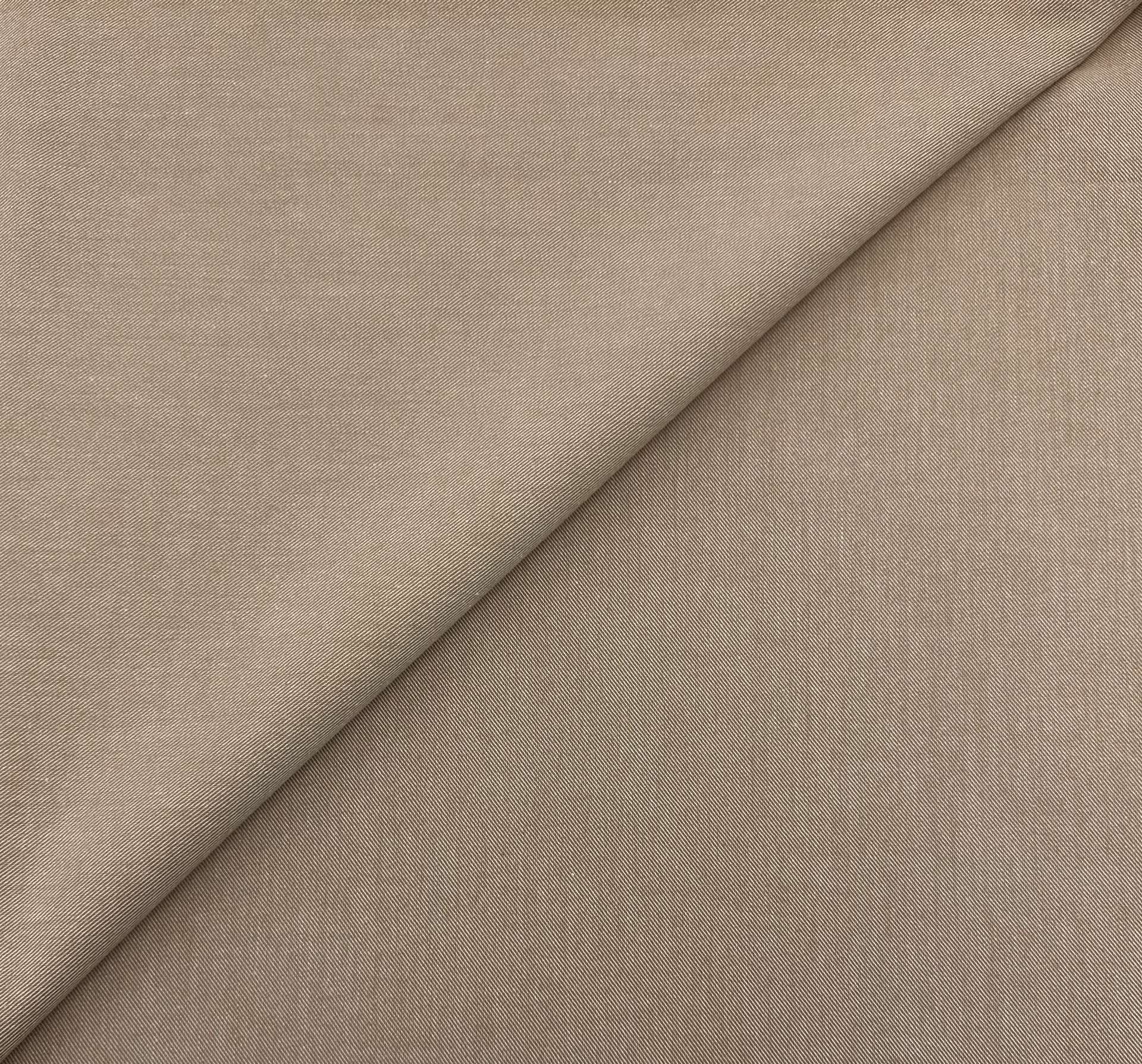 Imported Cotton Brushed Flannel Twill in Khaki