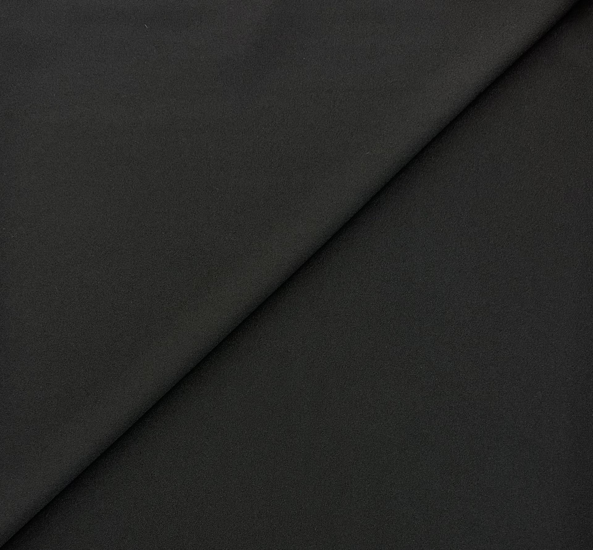 Poly Spandex Crepe in Black