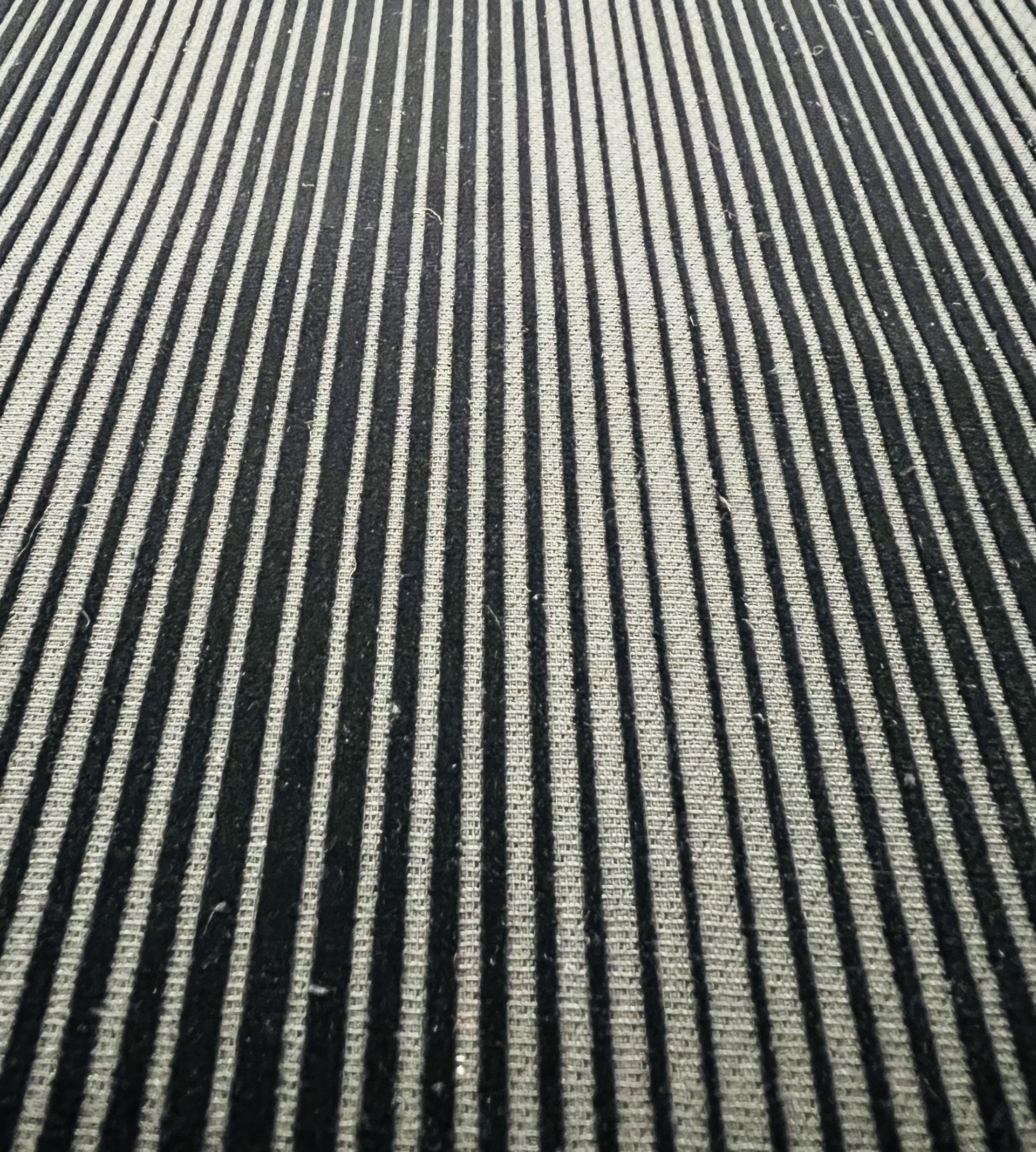 Couture Flocked Silk and Wool In Black