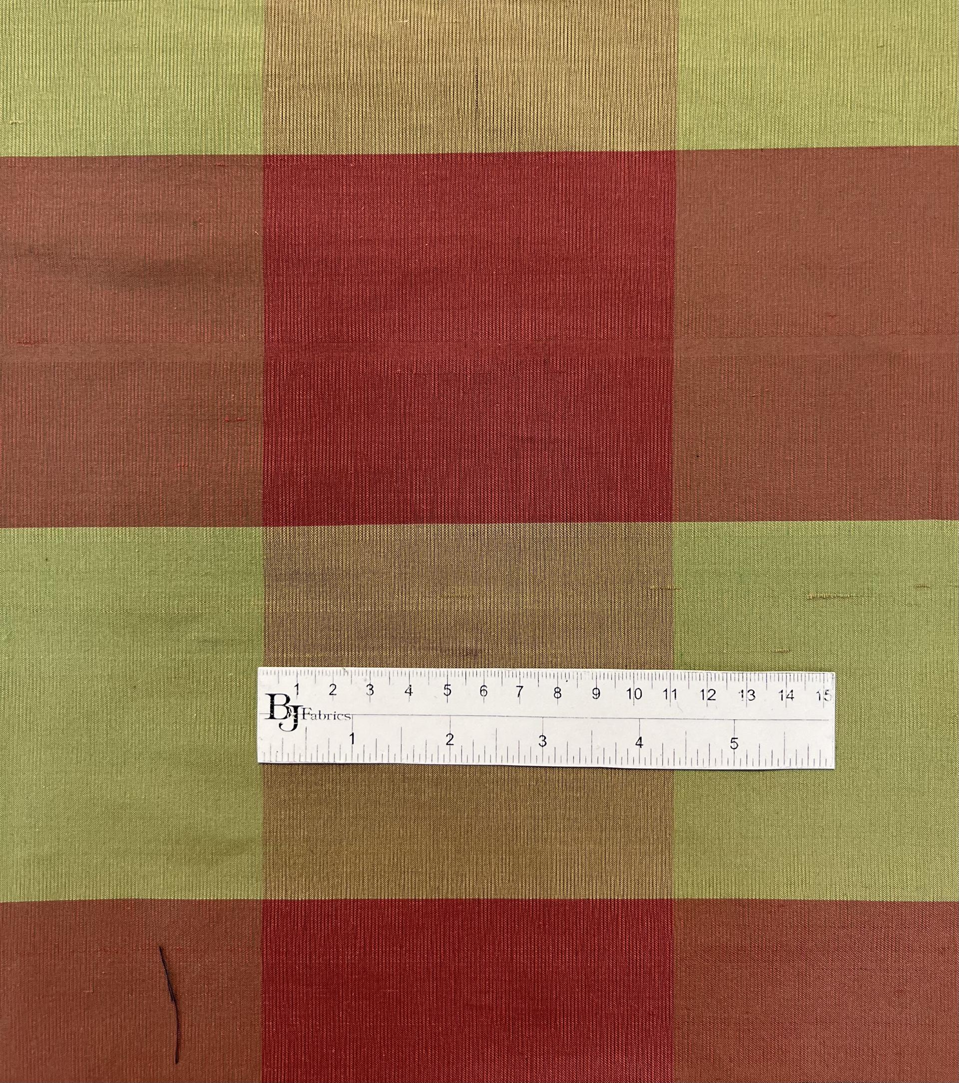 Pure Silk Shantung Gingham