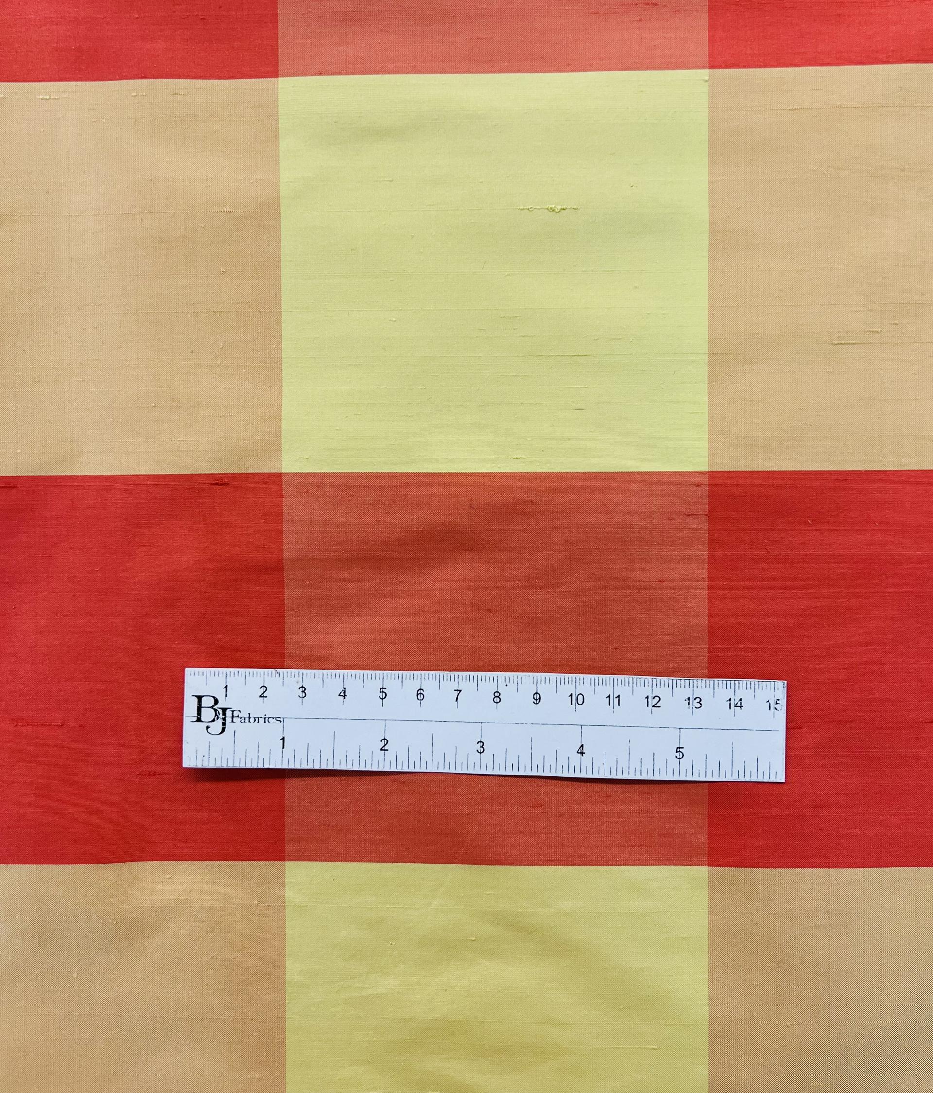 Pure Silk Shantung Gingham