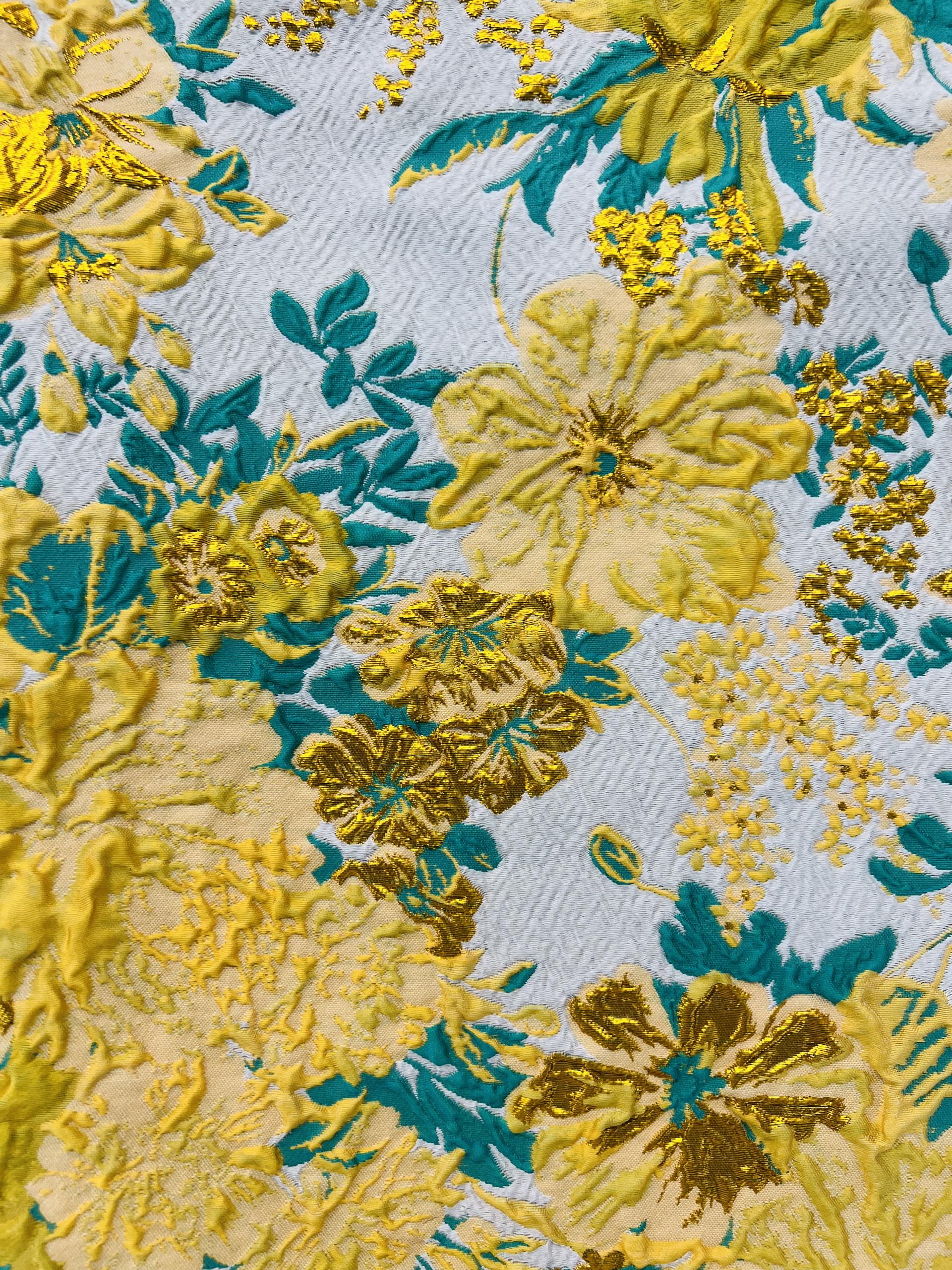 Silk Blend Metallic Brocade