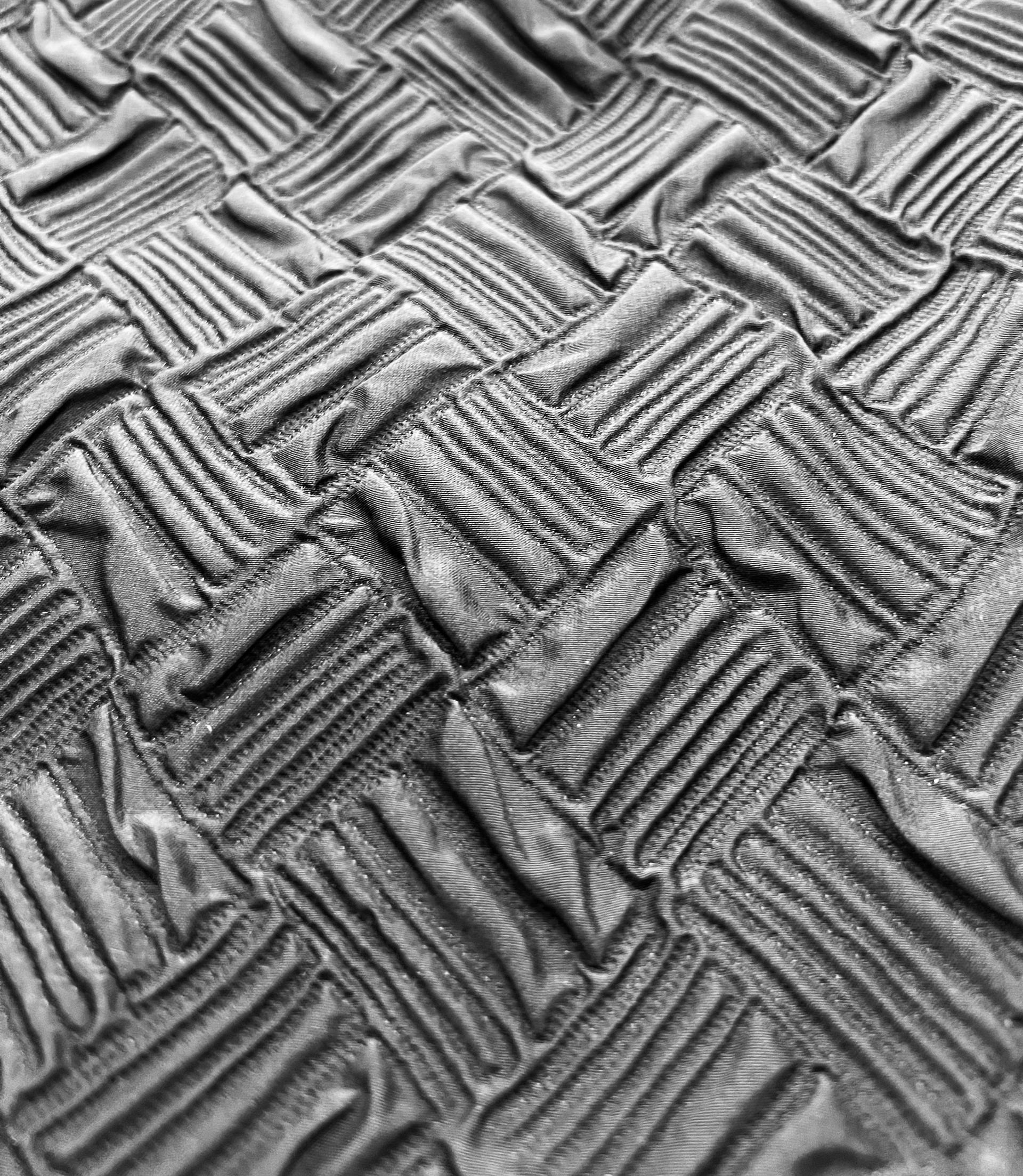 Silk Blend Cloque Jacquard in Black