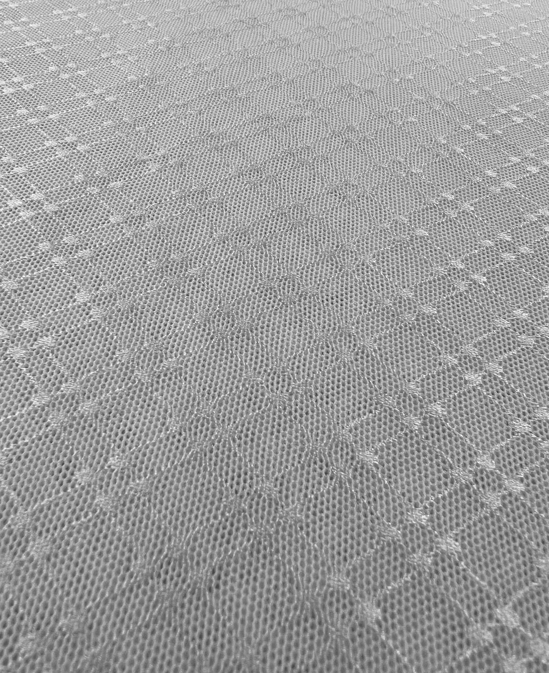 Stretch Tulle in Off White