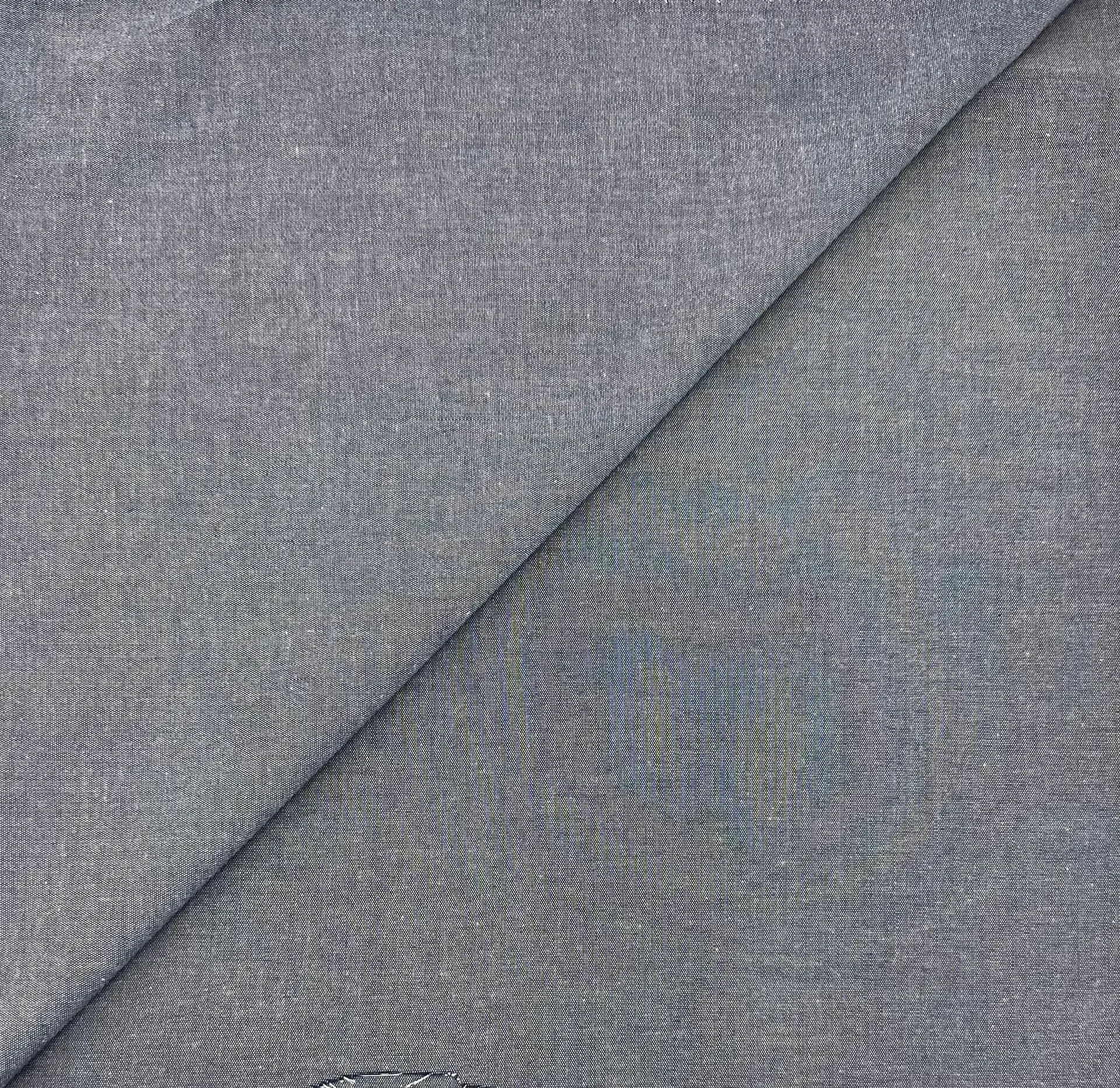 Sustainable Cotton Pinpoint Oxford in Graphite