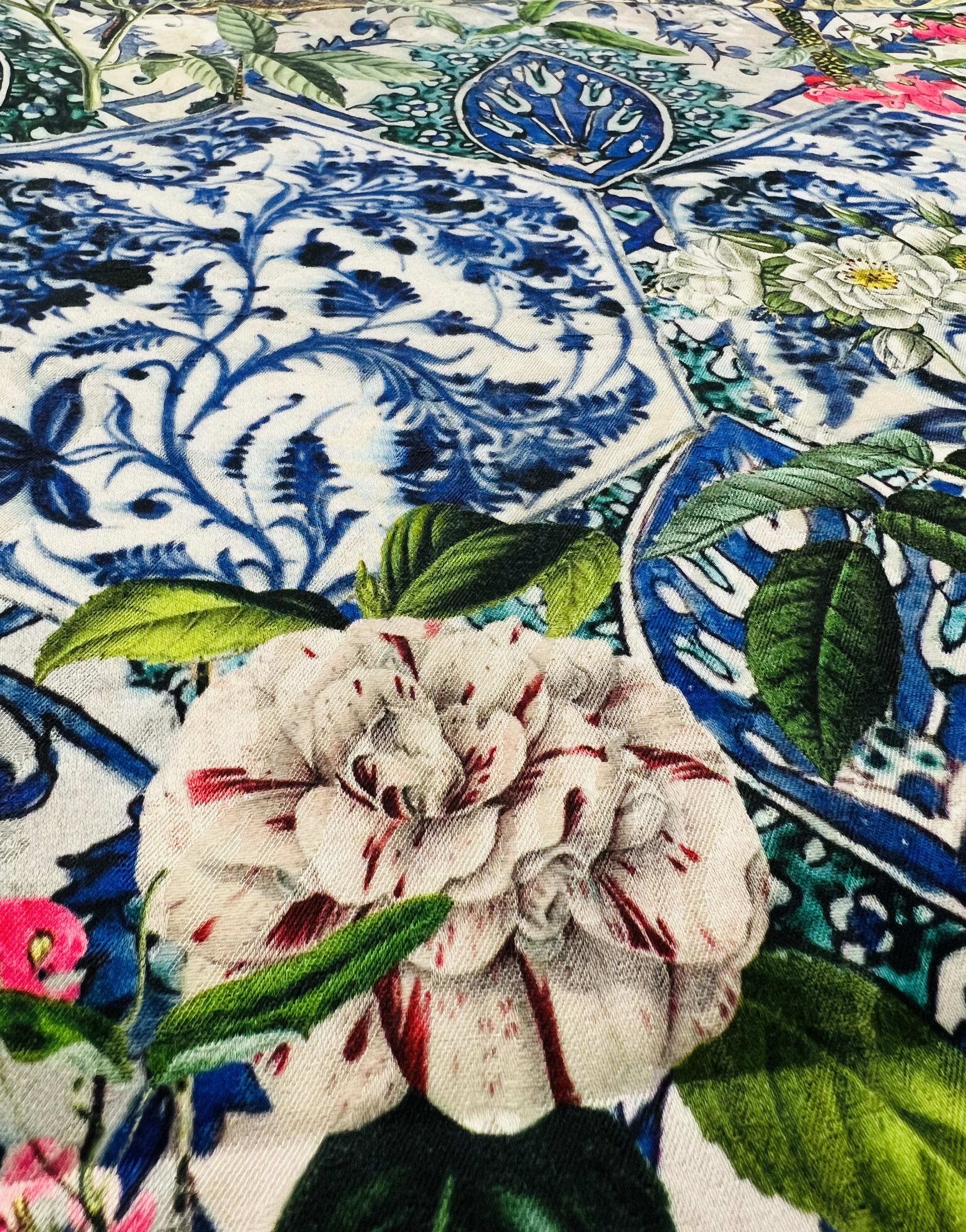 Printed Rayon & Cotton Jacquard