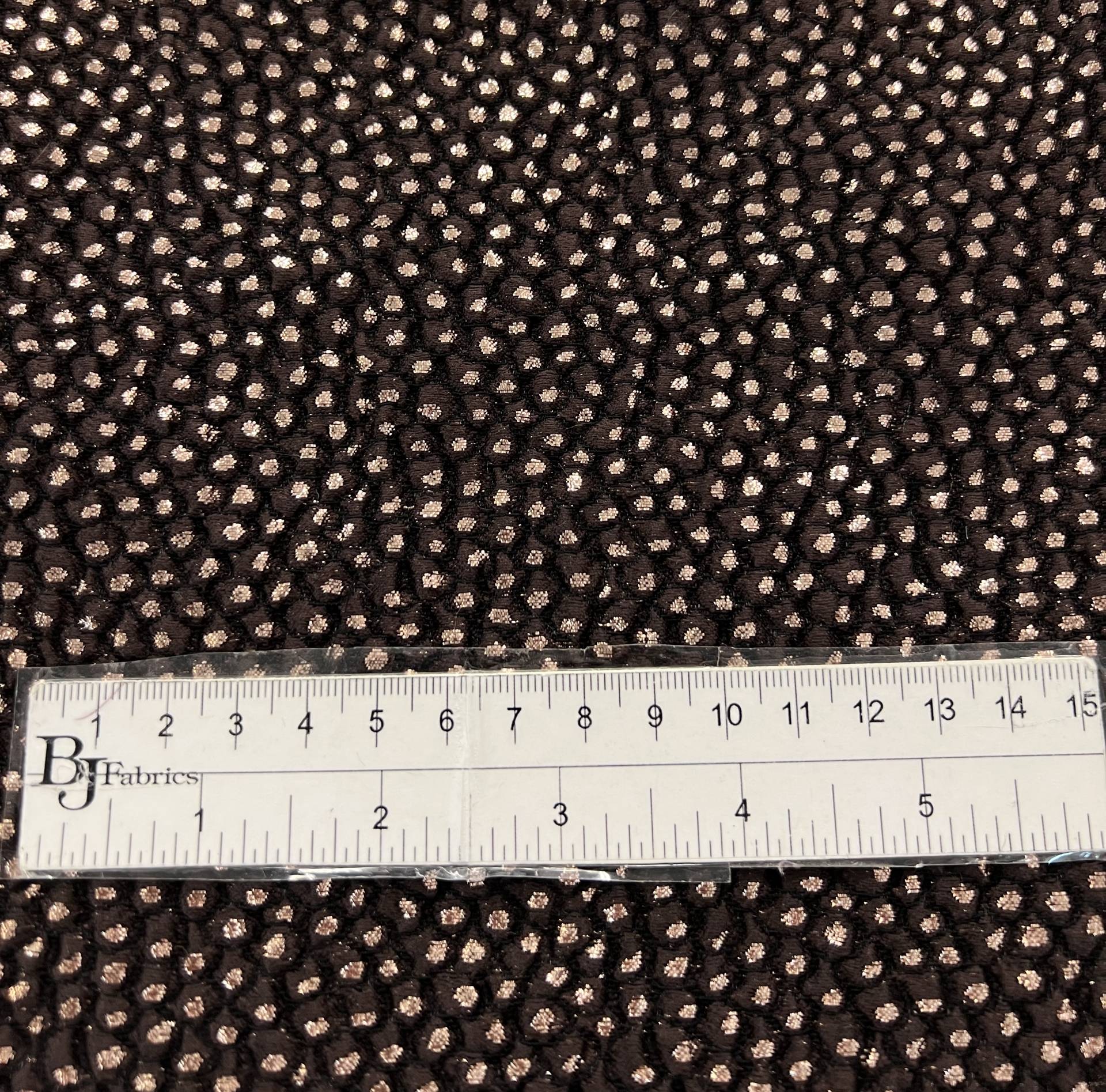 Jacquard Metallic Brocade in Brown