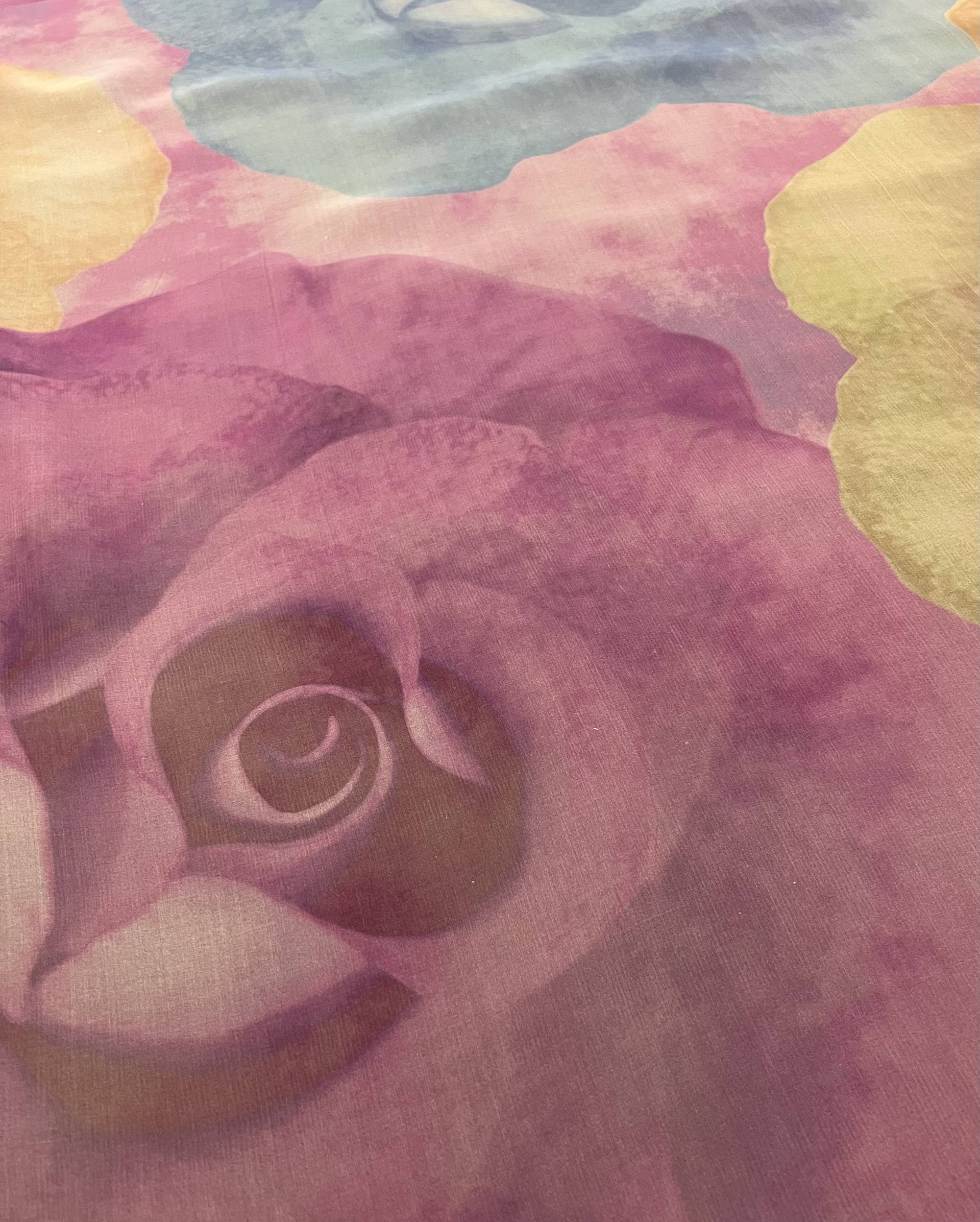 Couture Printed Silk Organza