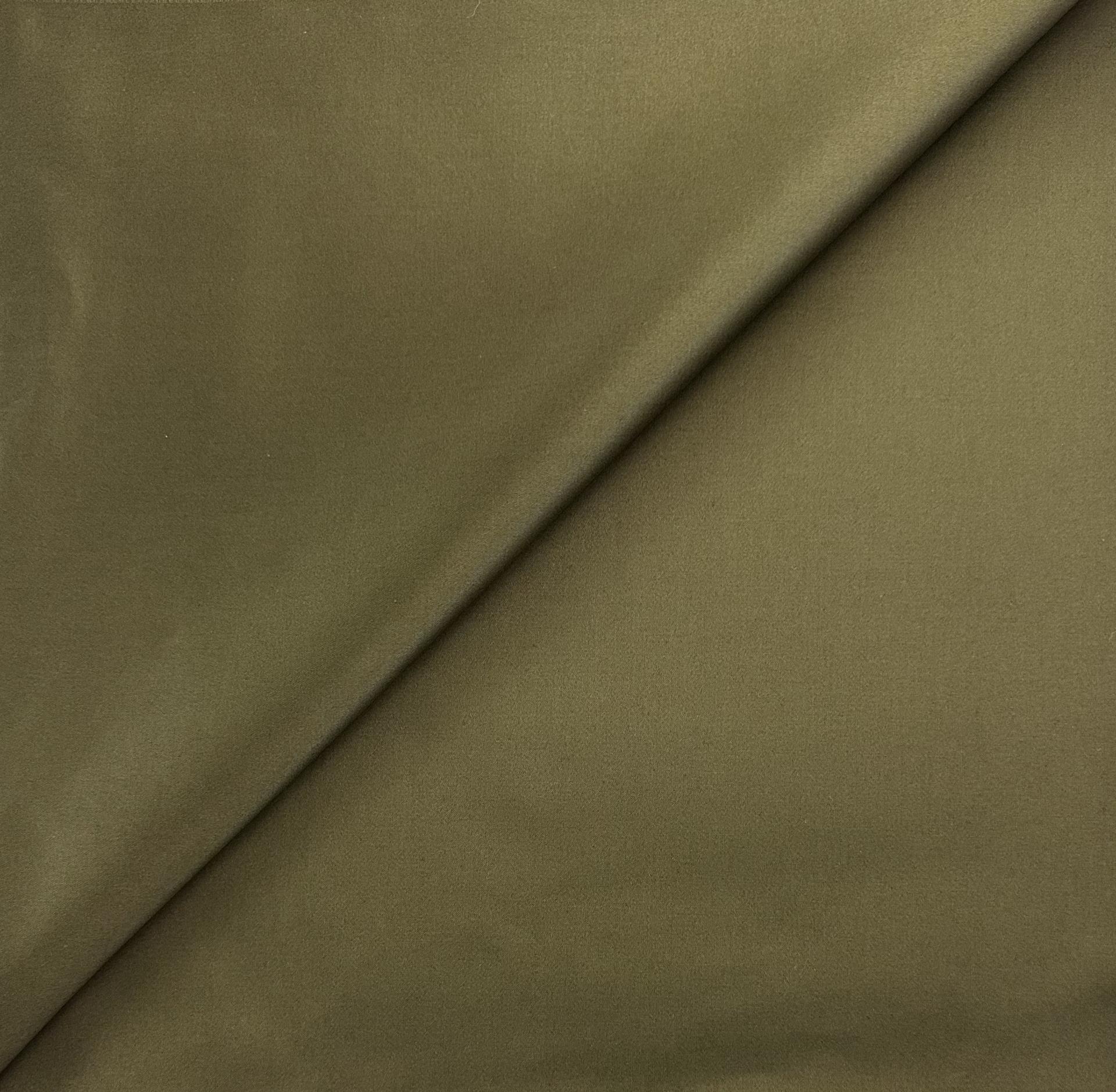 Heavy Cotton Satin in Army Green