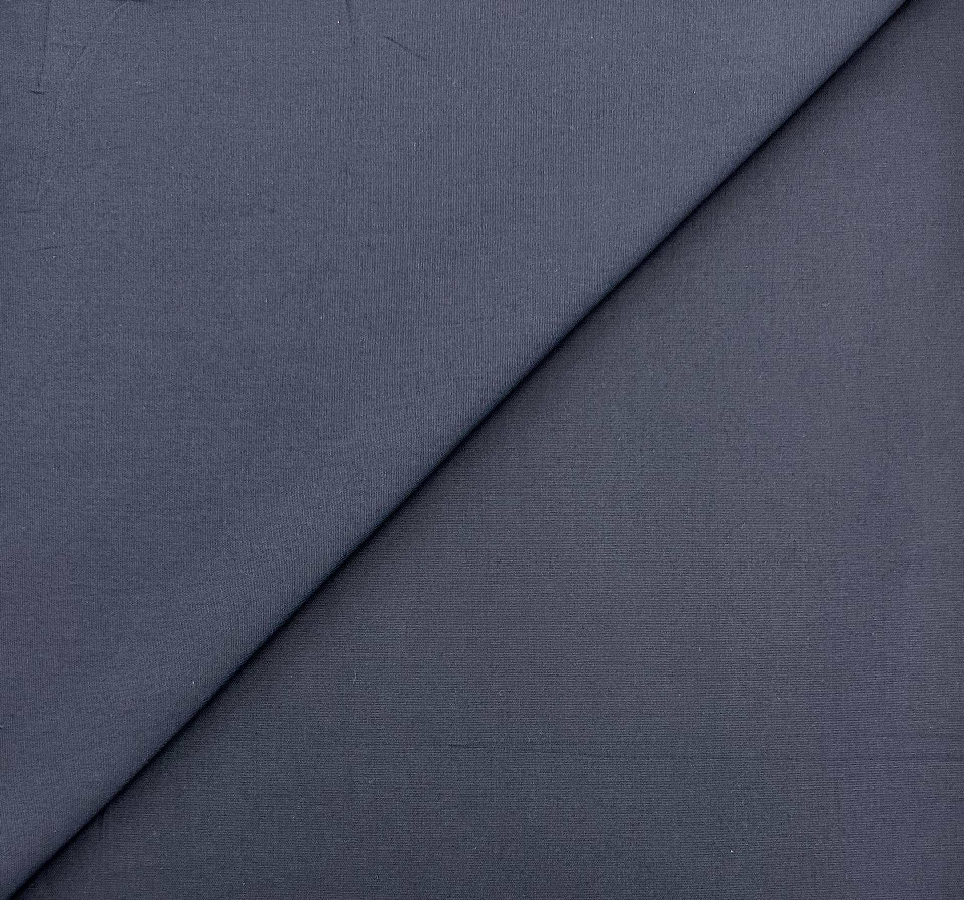 Sustainable Cotton Pinpoint Oxford in Midnight