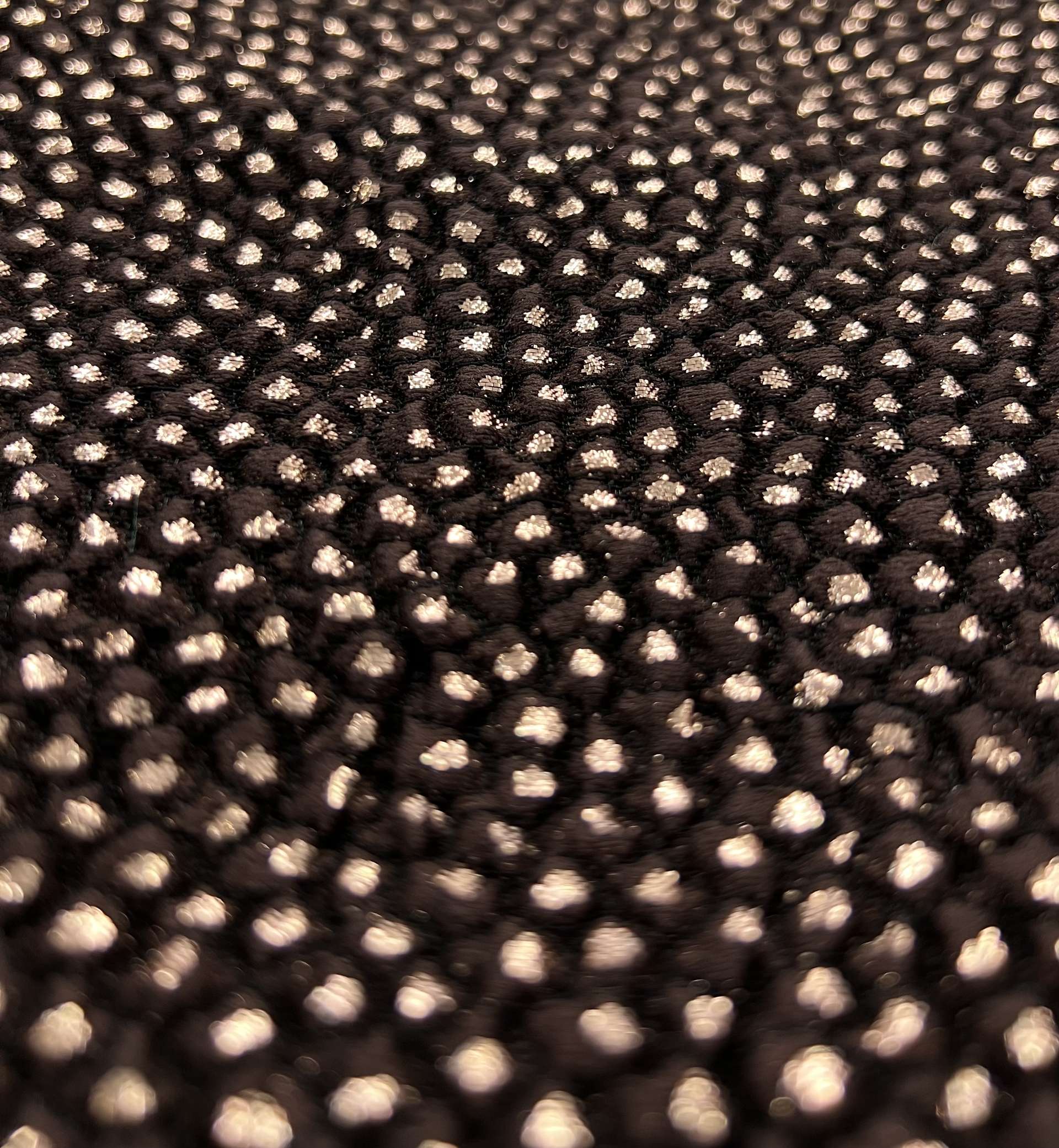 Jacquard Metallic Brocade in Brown