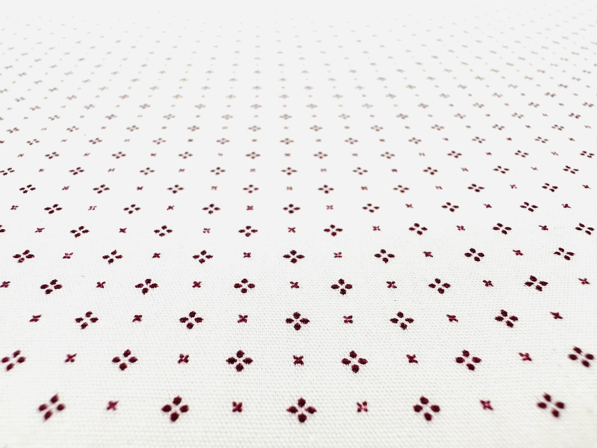 Sustainable Cotton Broadcloth Print in Cherry