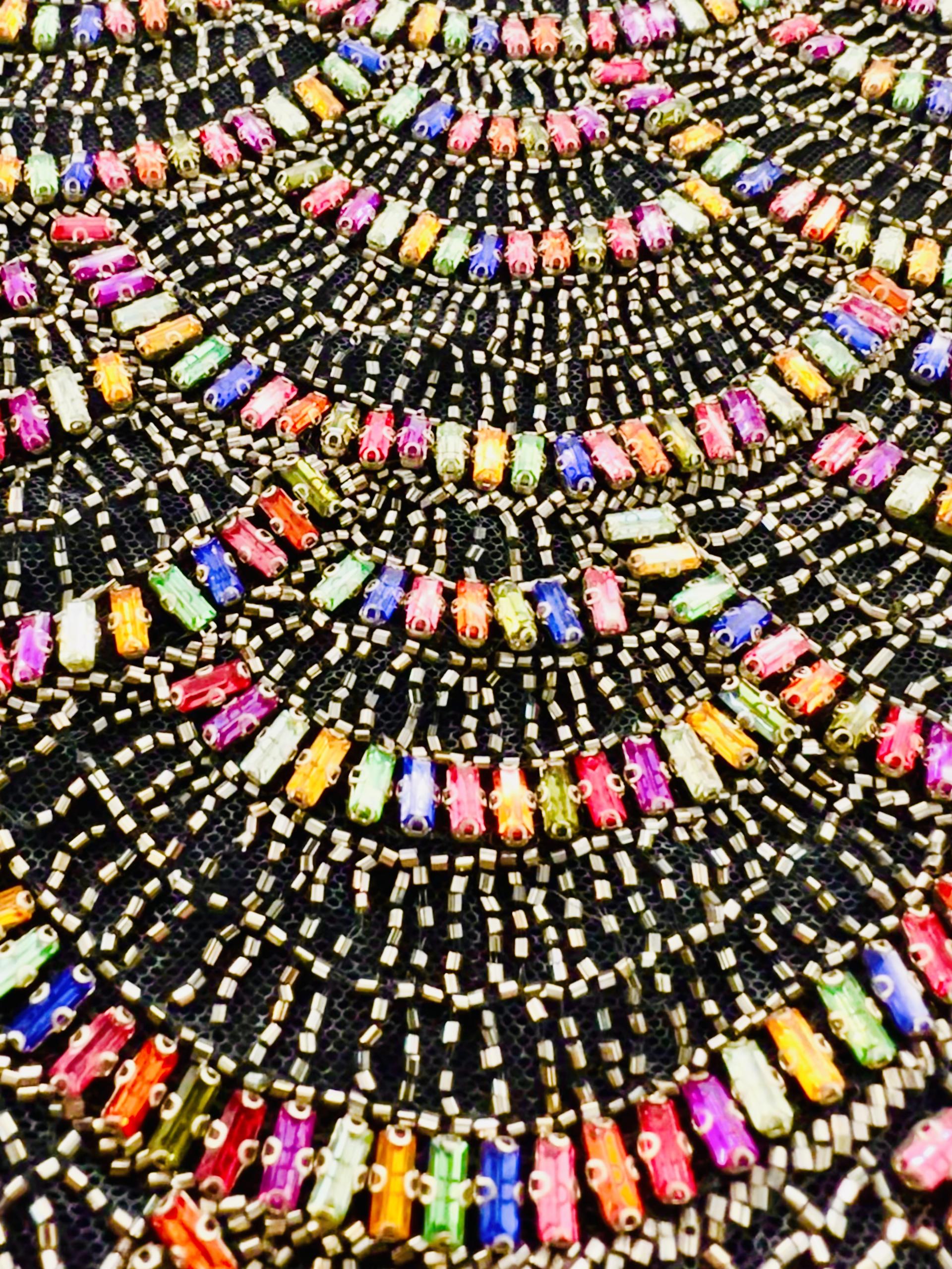 Couture Hand Beaded tulle