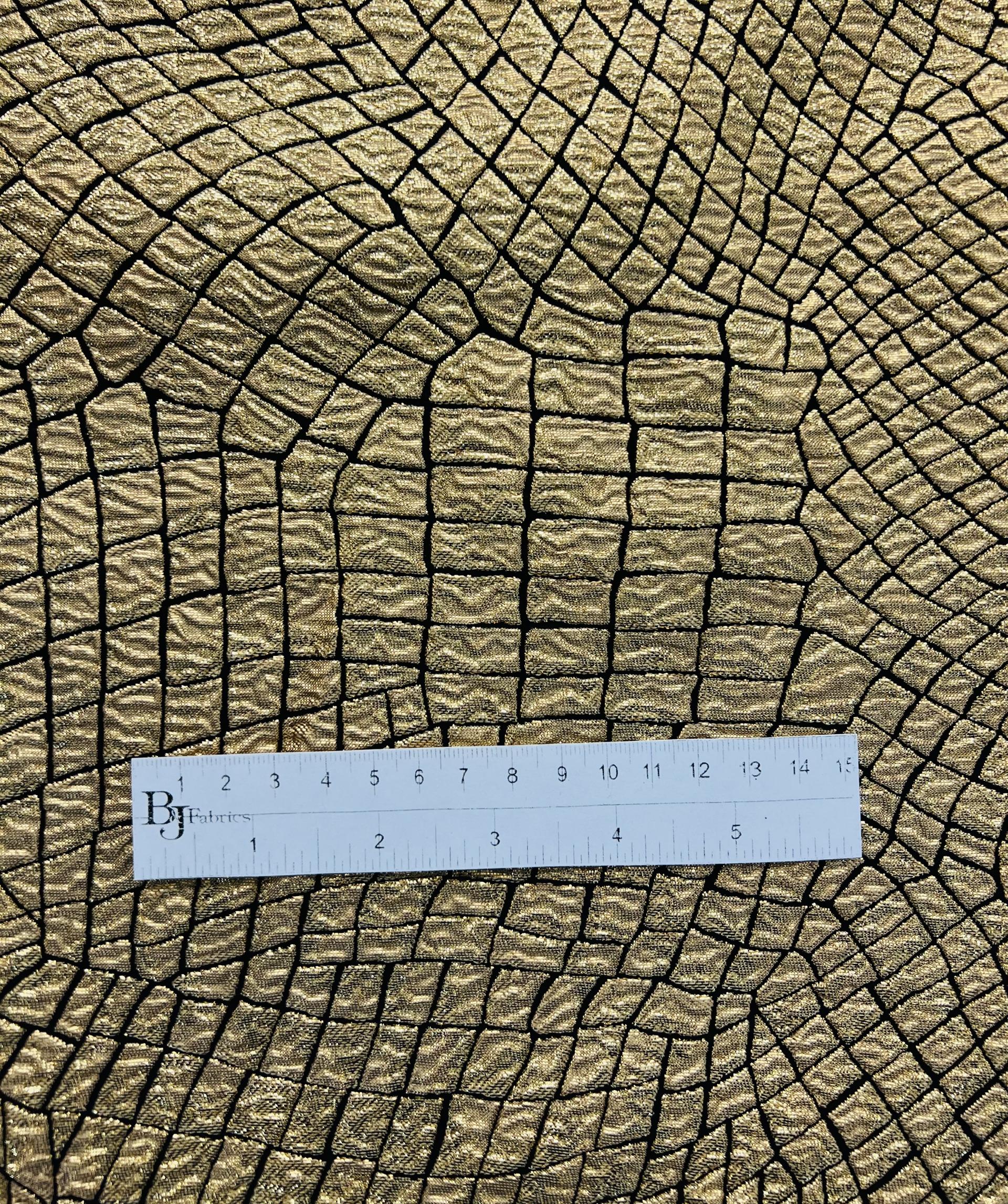 Silk Blend Metallic Brocade