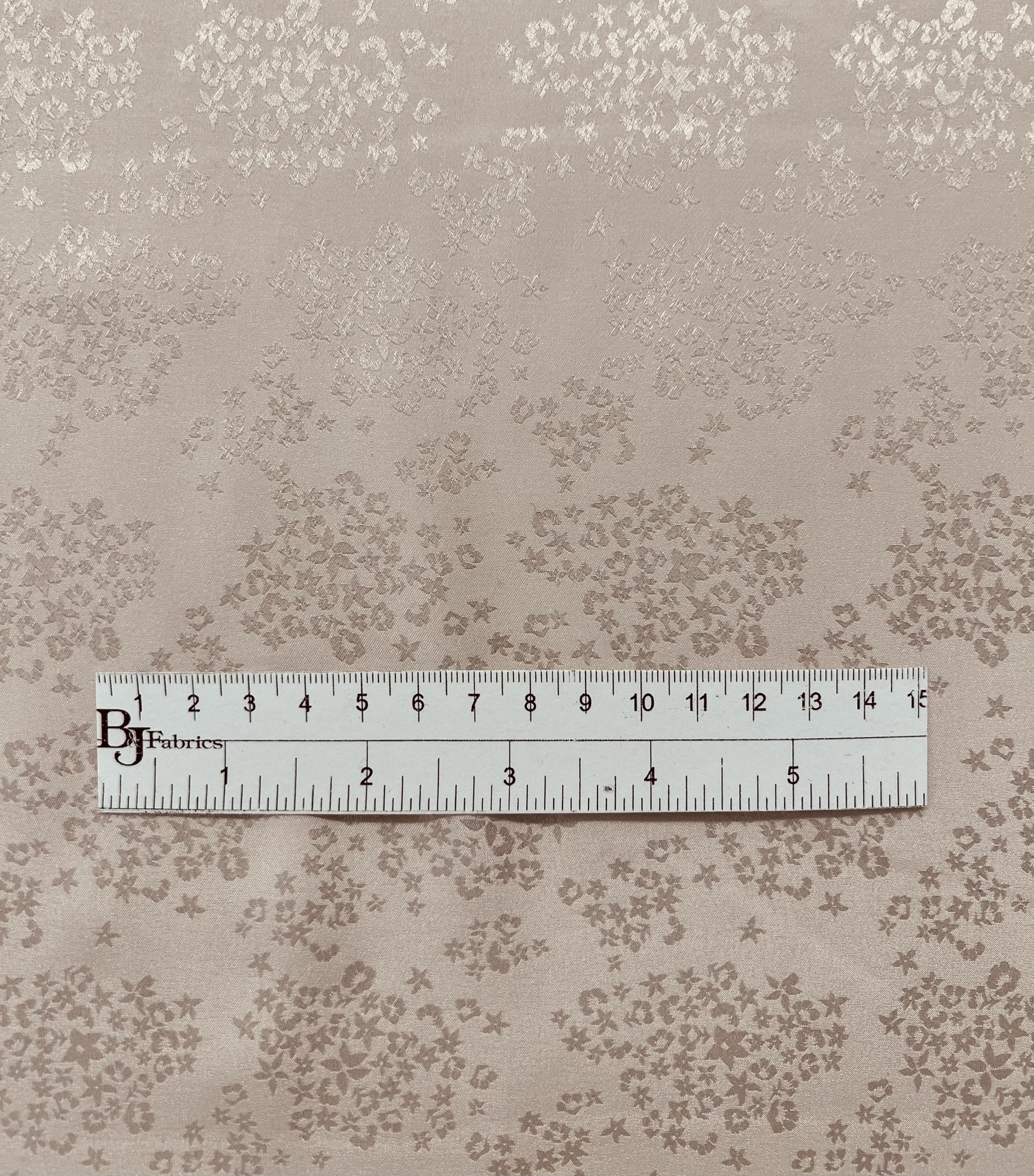 Pure Silk Jacquard in Dusty Rose