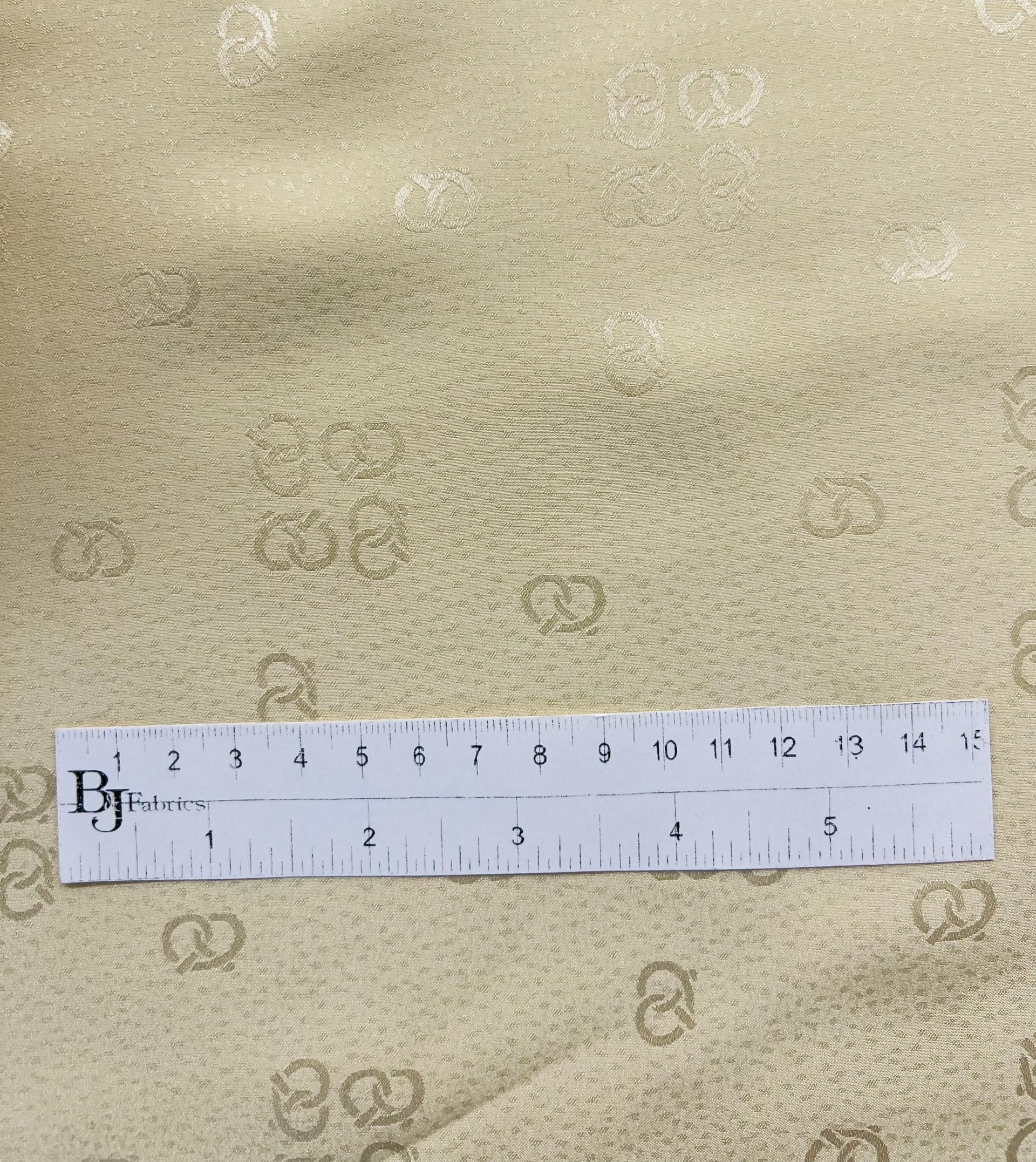 Vintage Silk Jacquard in Butter