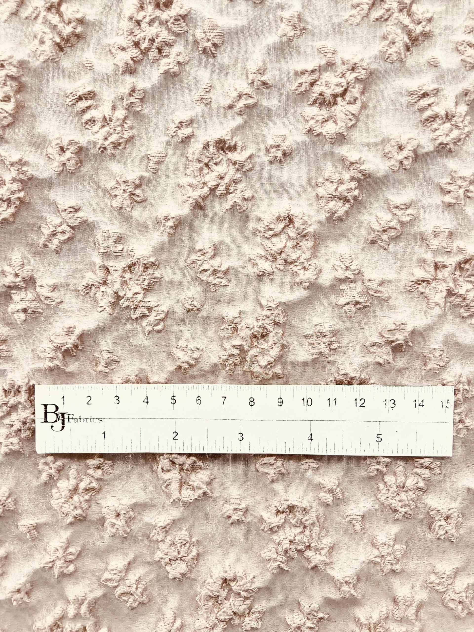 Nylon & Acetate Cloque in Dusty Rose