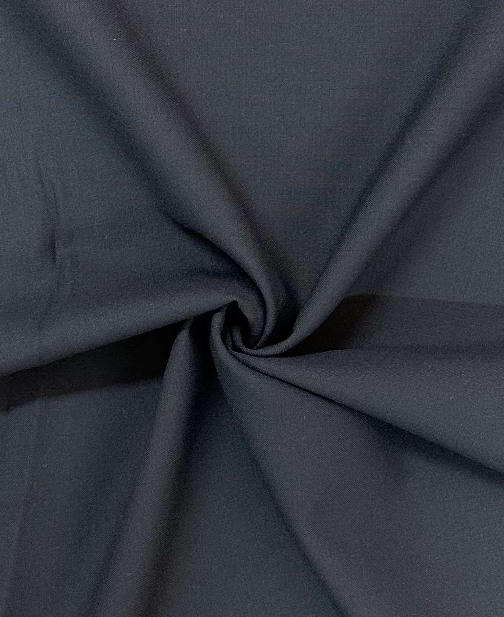 Wool Flannel with Natural Stretch in Midnight