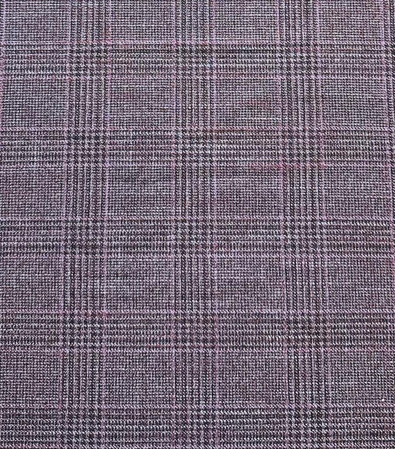Made in Italy Wool Bamboo Plaid in Wine