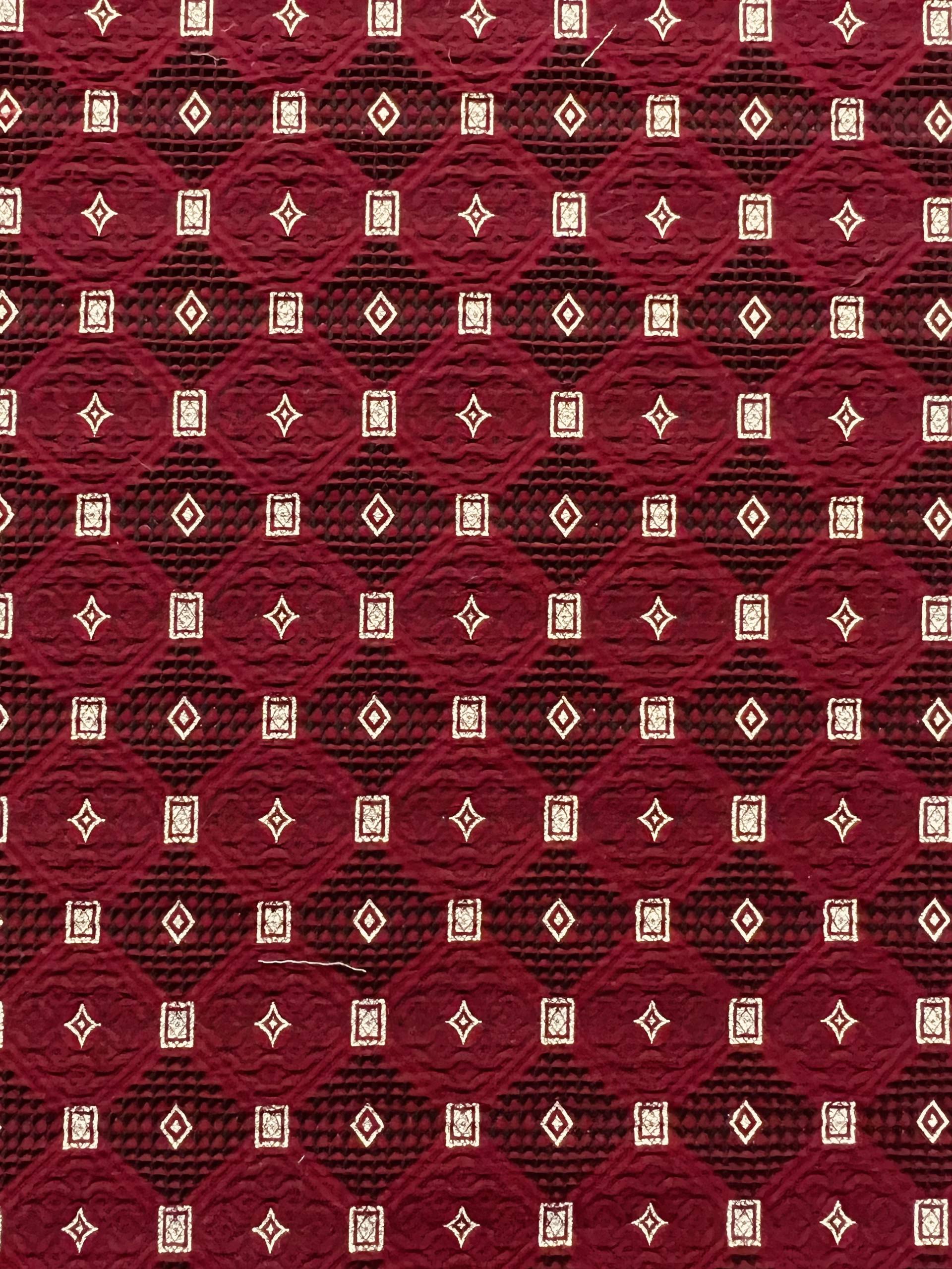 Stretch Geometric Polyester Metallic Brocade