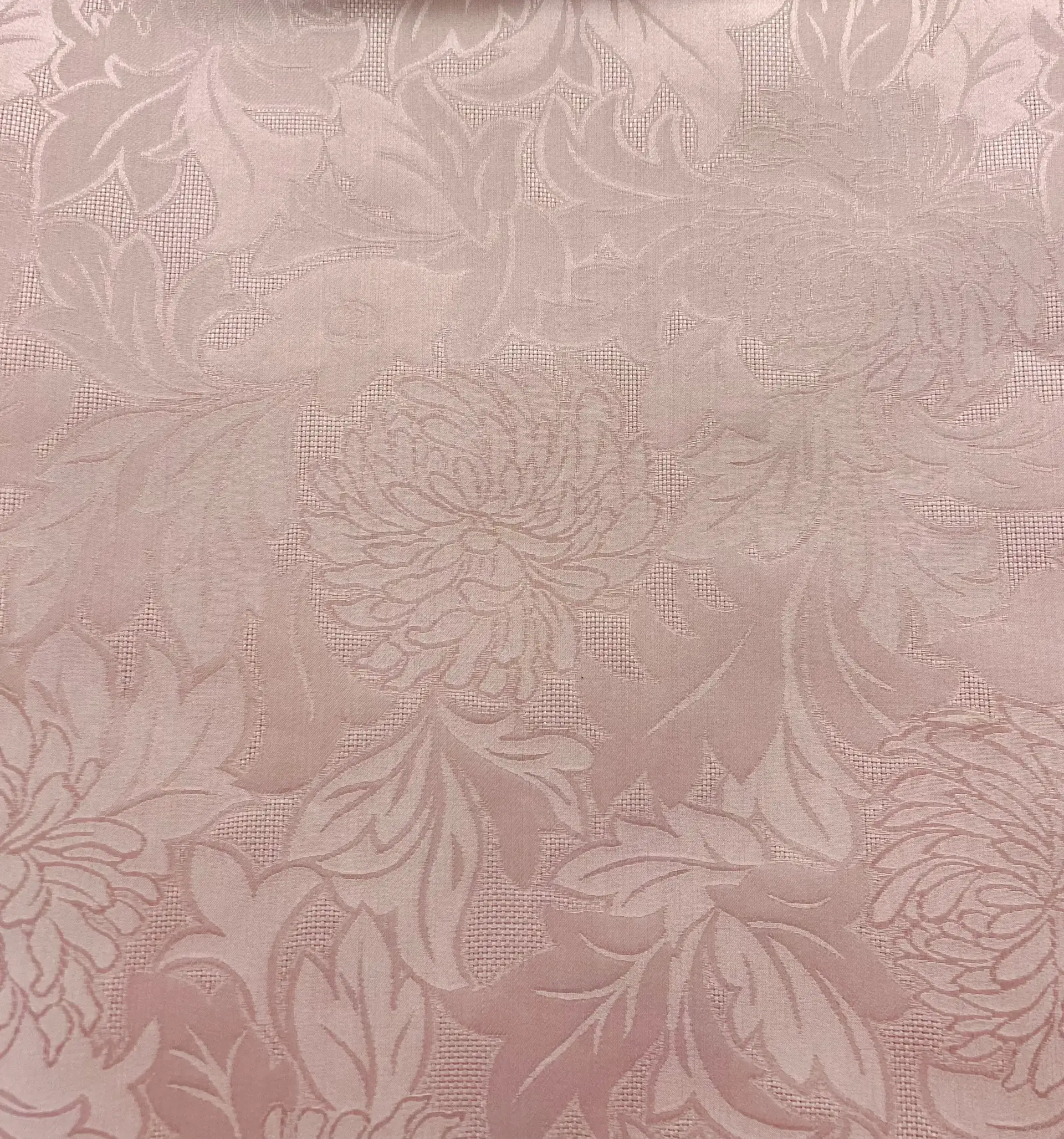 Pure Silk Gazar Jacquard in Dusty Pink